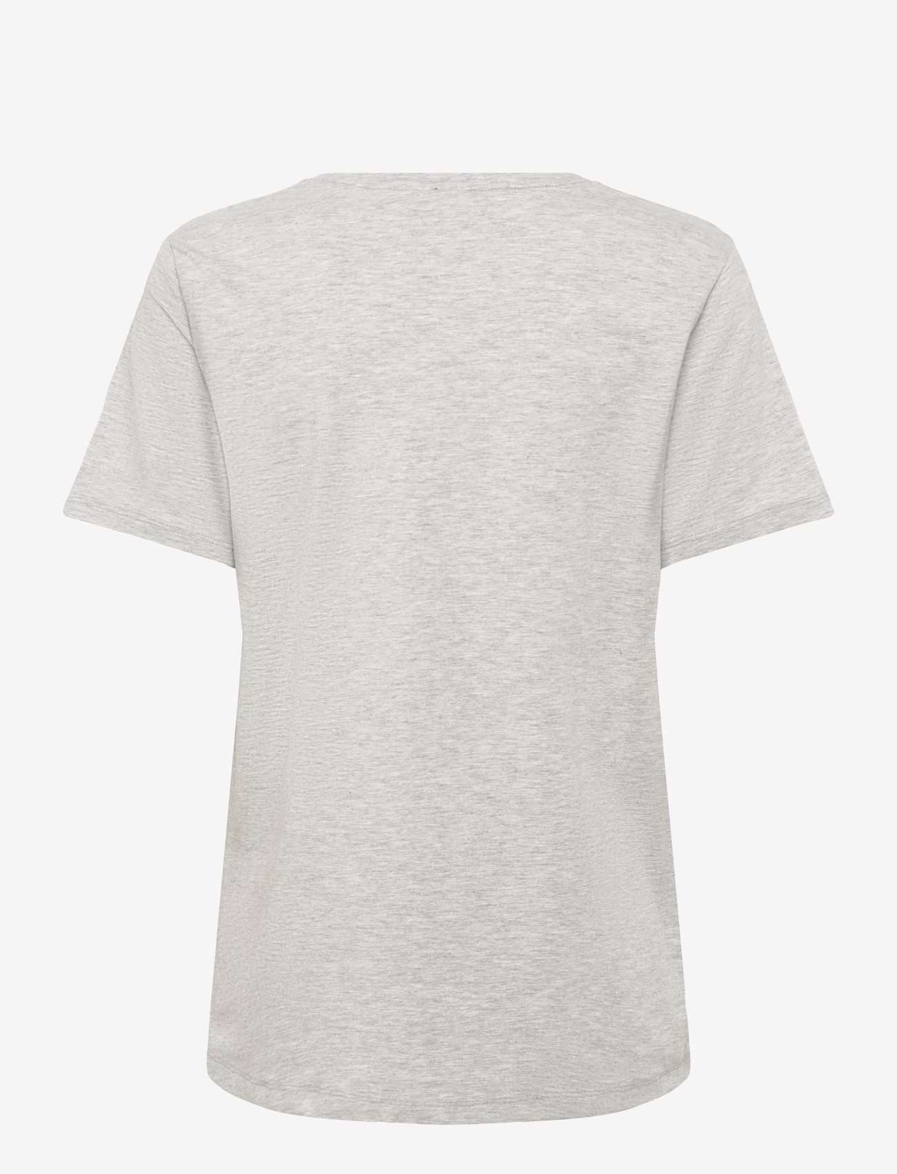 FREE/QUENT - FQFENJAL-TEE - t-shirts - light grey mel. w. navy blazer - 1