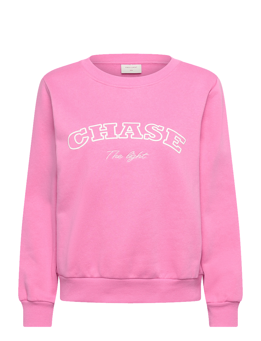 FREE/QUENT - FQKAMELA-PULLOVER - sweatshirts - wild orchid w. star off-white - 1