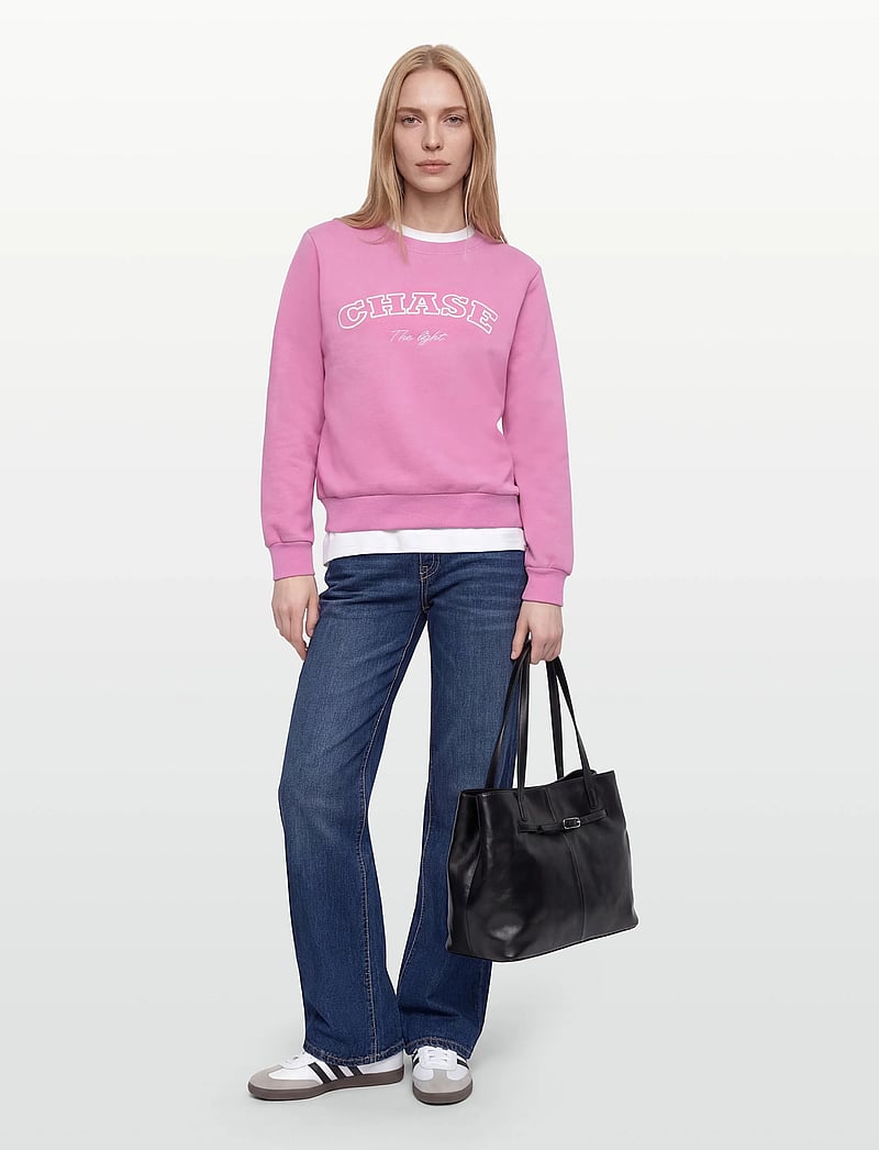 FREE/QUENT - FQKAMELA-PULLOVER - alltags-style - wild orchid w. star off-white - 0