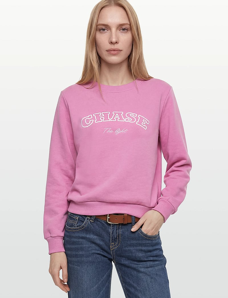 FREE/QUENT - FQKAMELA-PULLOVER - alltags-style - wild orchid w. star off-white - 3
