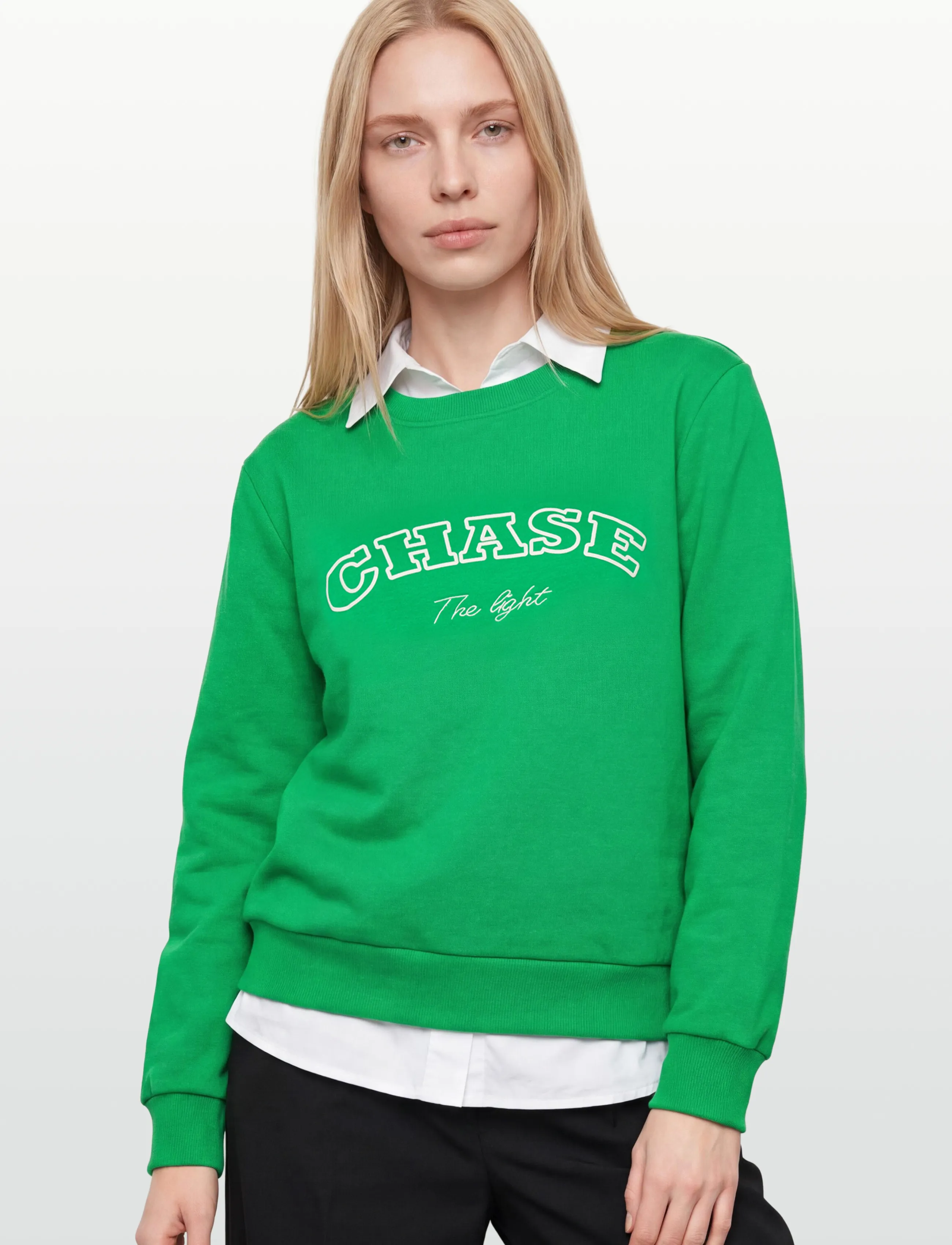 FREE/QUENT - FQKAMELA-PULLOVER - laveste priser - bright green w. star off-white - 3