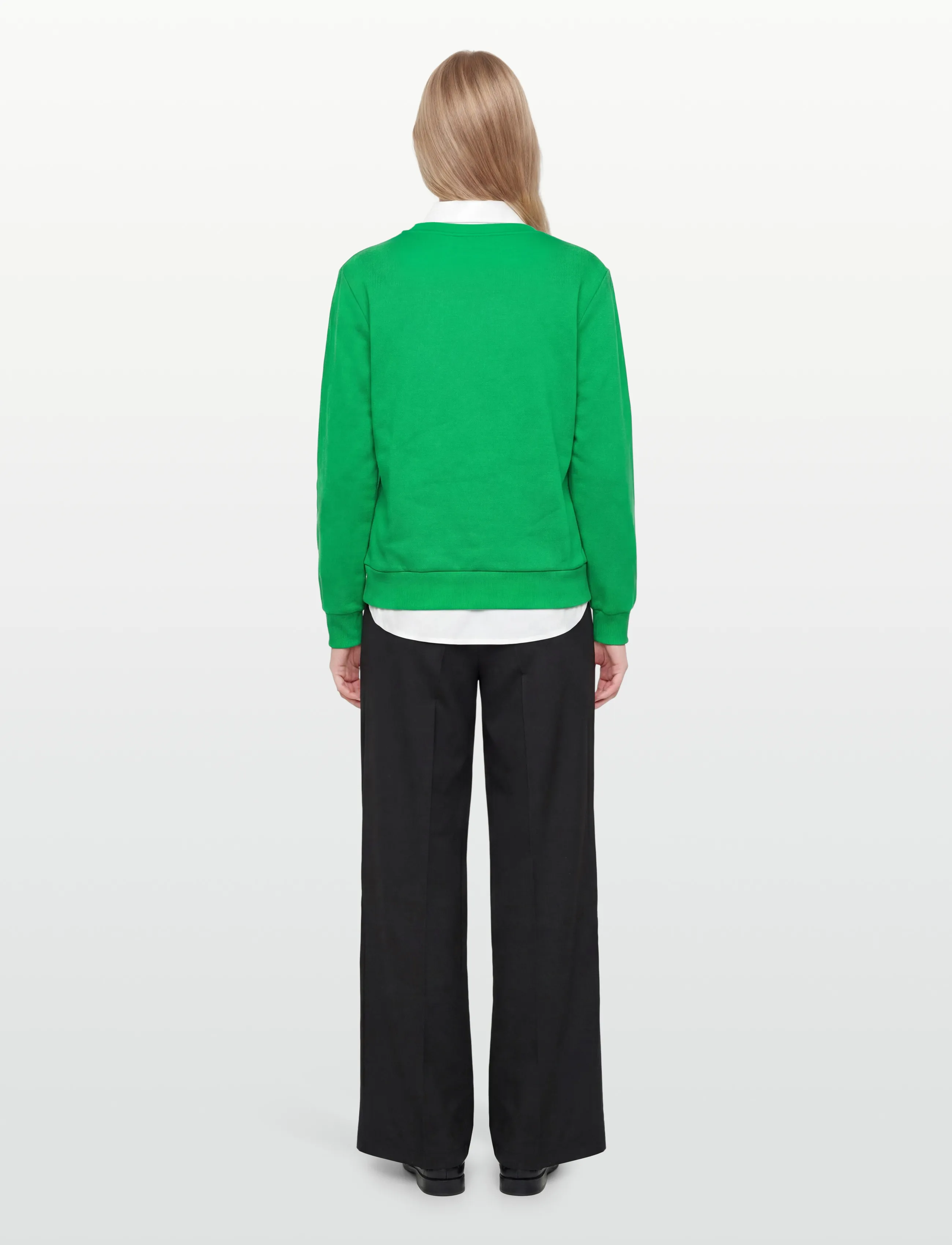 FREE/QUENT - FQKAMELA-PULLOVER - laveste priser - bright green w. star off-white - 4