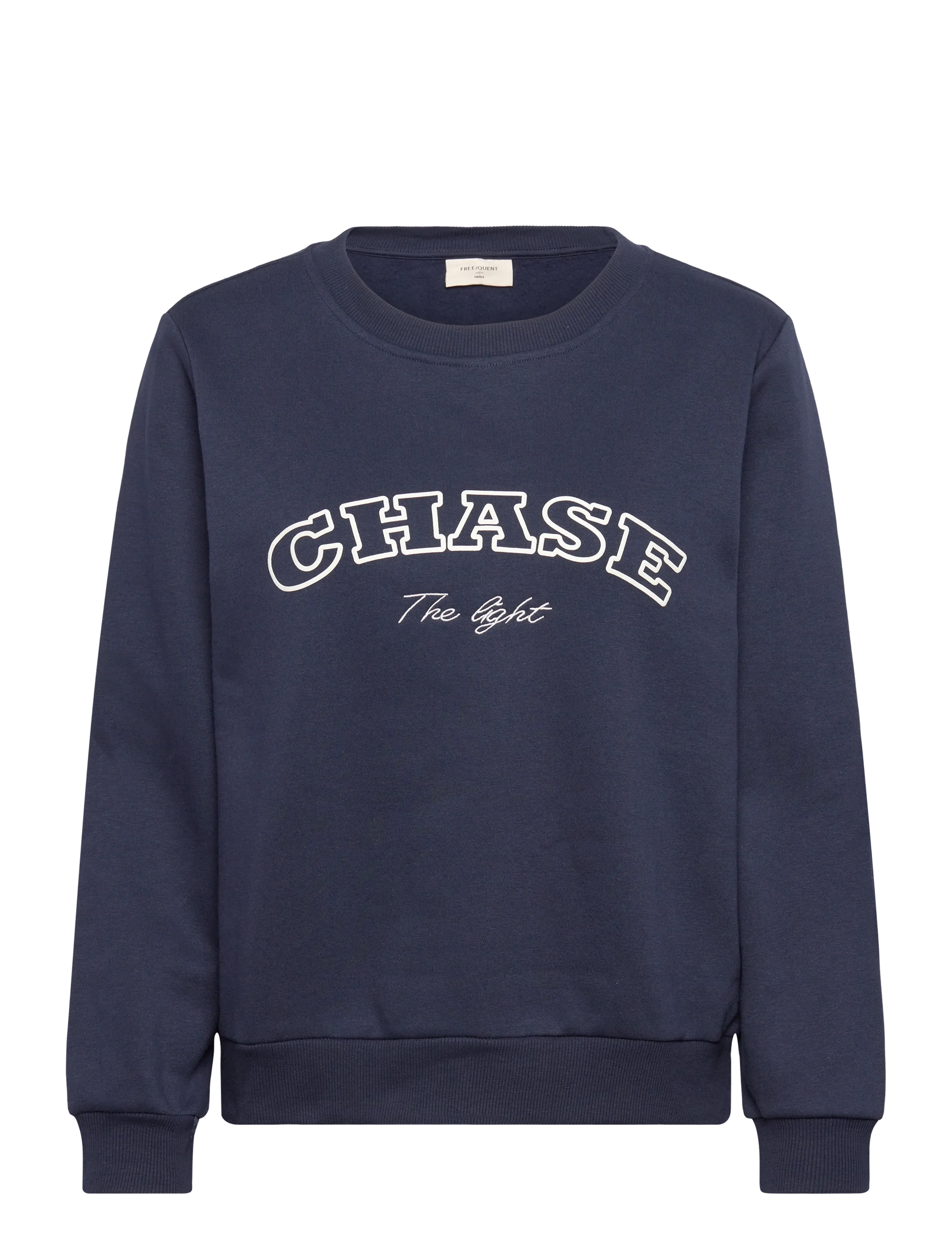 FREE/QUENT FQKAMELA-PULLOVER - Sweatshirts - NAVY BLAZER W. STAR OFF-WHITE / navy