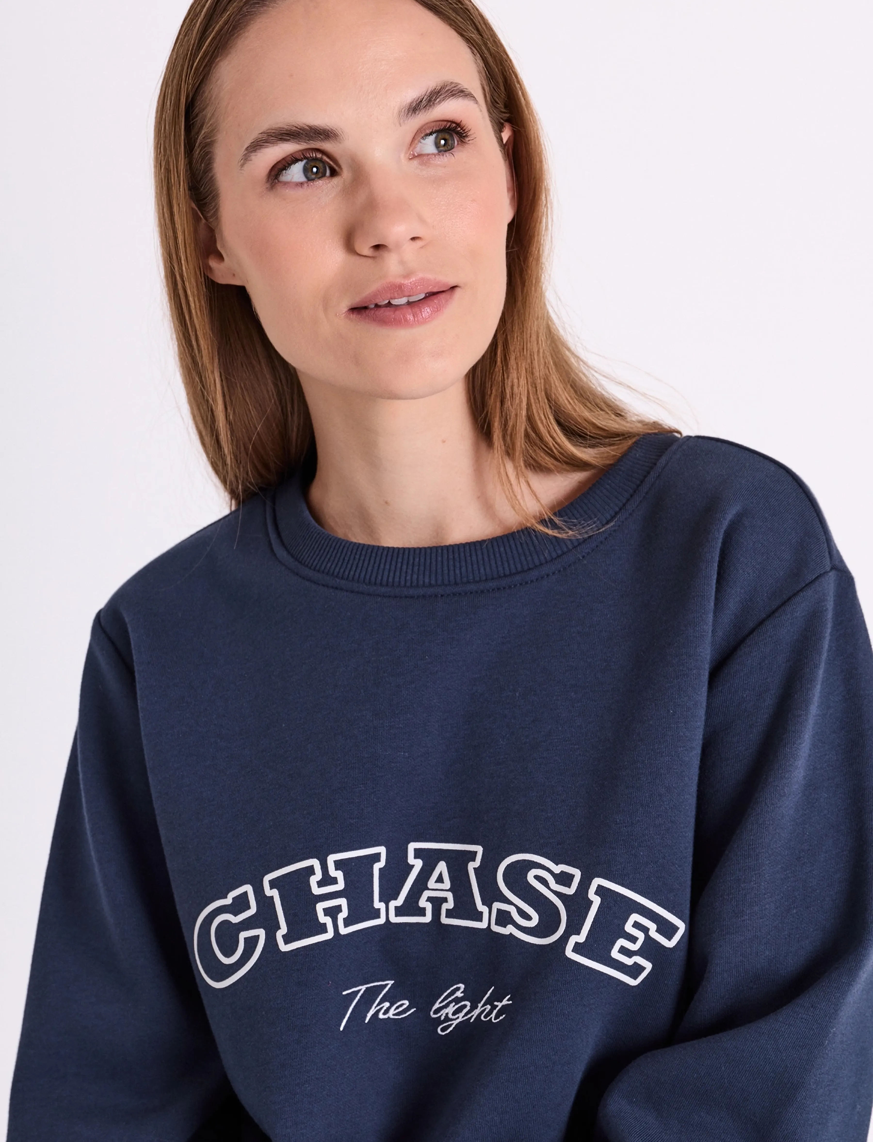 FREE/QUENT - FQKAMELA-PULLOVER - sporta džemperi - navy blazer w. star off-white - 3