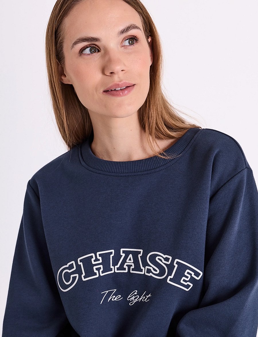 FREE/QUENT - FQKAMELA-PULLOVER - sweatshirts - navy blazer w. star off-white - 3