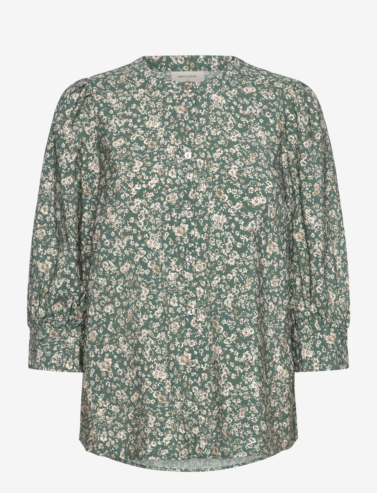 FREE/QUENT - FQMOLLI-SHIRT - langærmede skjorter - dark forest w. moonbeam - 1