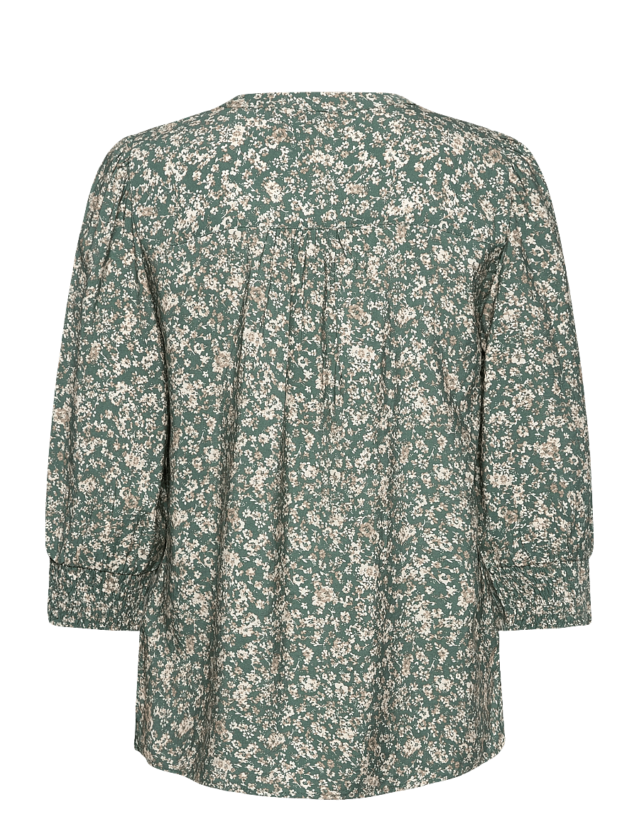 FREE/QUENT - FQMOLLI-SHIRT - long-sleeved shirts - dark forest w. moonbeam - 2