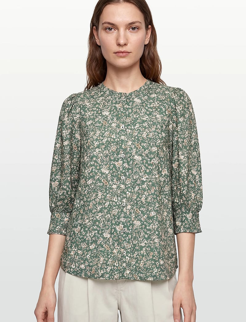 FREE/QUENT - FQMOLLI-SHIRT - langærmede skjorter - dark forest w. moonbeam - 3
