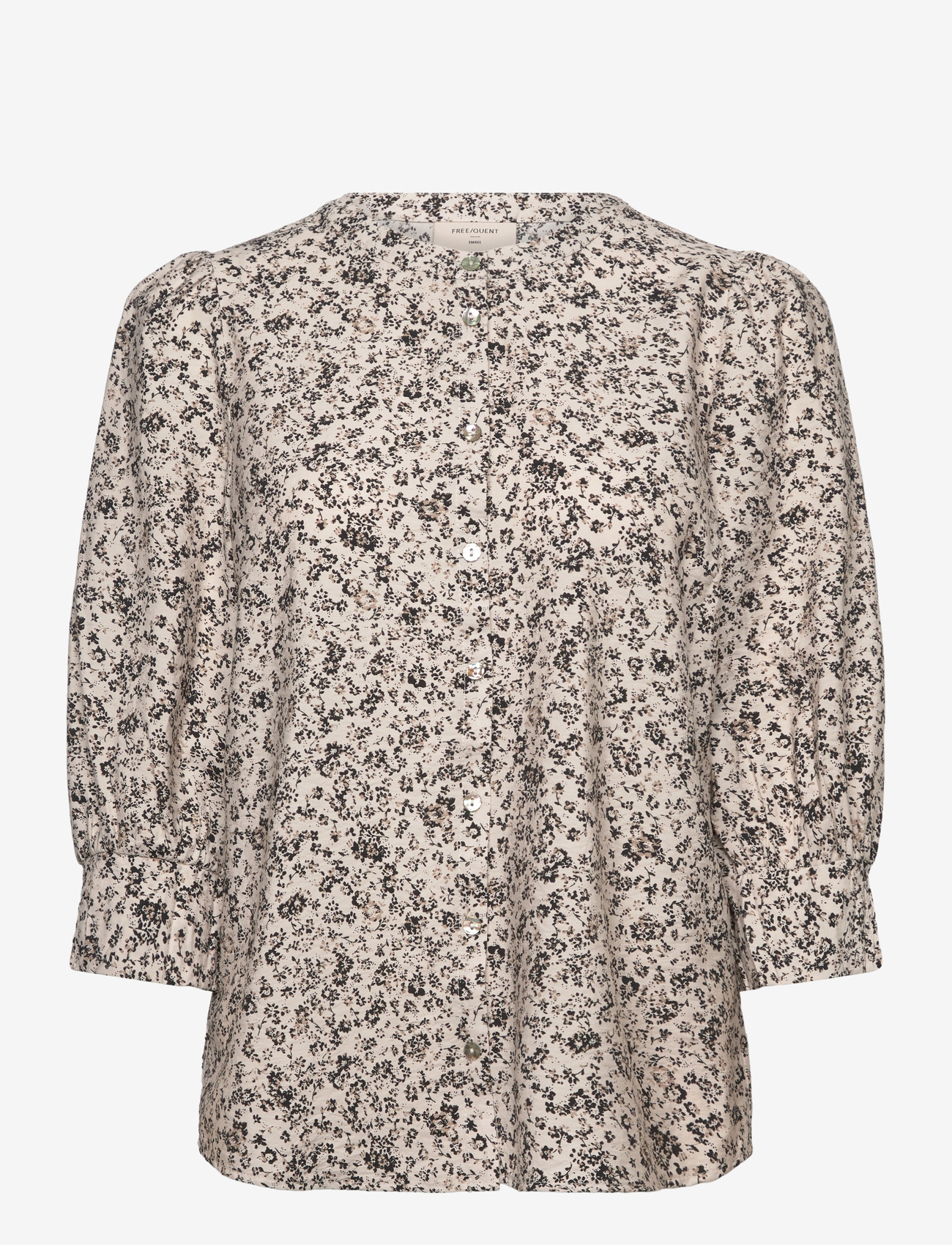 FREE/QUENT - FQMOLLI-SHIRT - langärmlige hemden - moonbeam w. black - 1