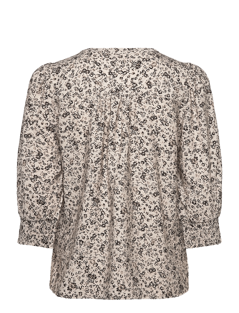 FREE/QUENT - FQMOLLI-SHIRT - langærmede skjorter - moonbeam w. black - 2