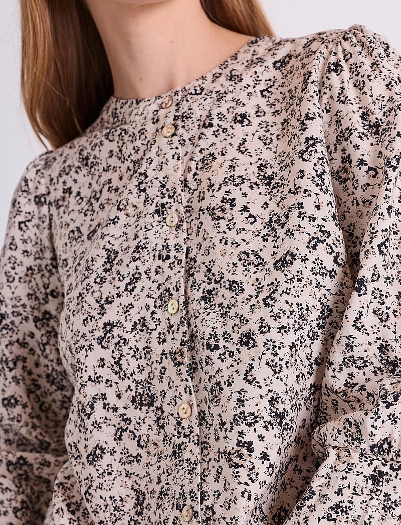 FREE/QUENT - FQMOLLI-SHIRT - langærmede skjorter - moonbeam w. black - 3