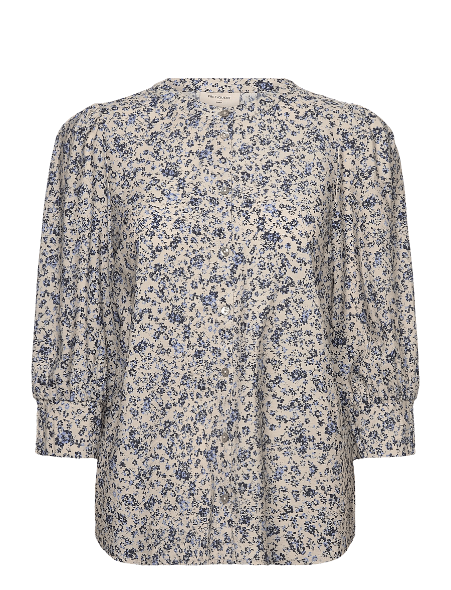 FREE/QUENT - FQMOLLI-SHIRT - overhemden met lange mouwen - moonbeam w. navy blazer - 1
