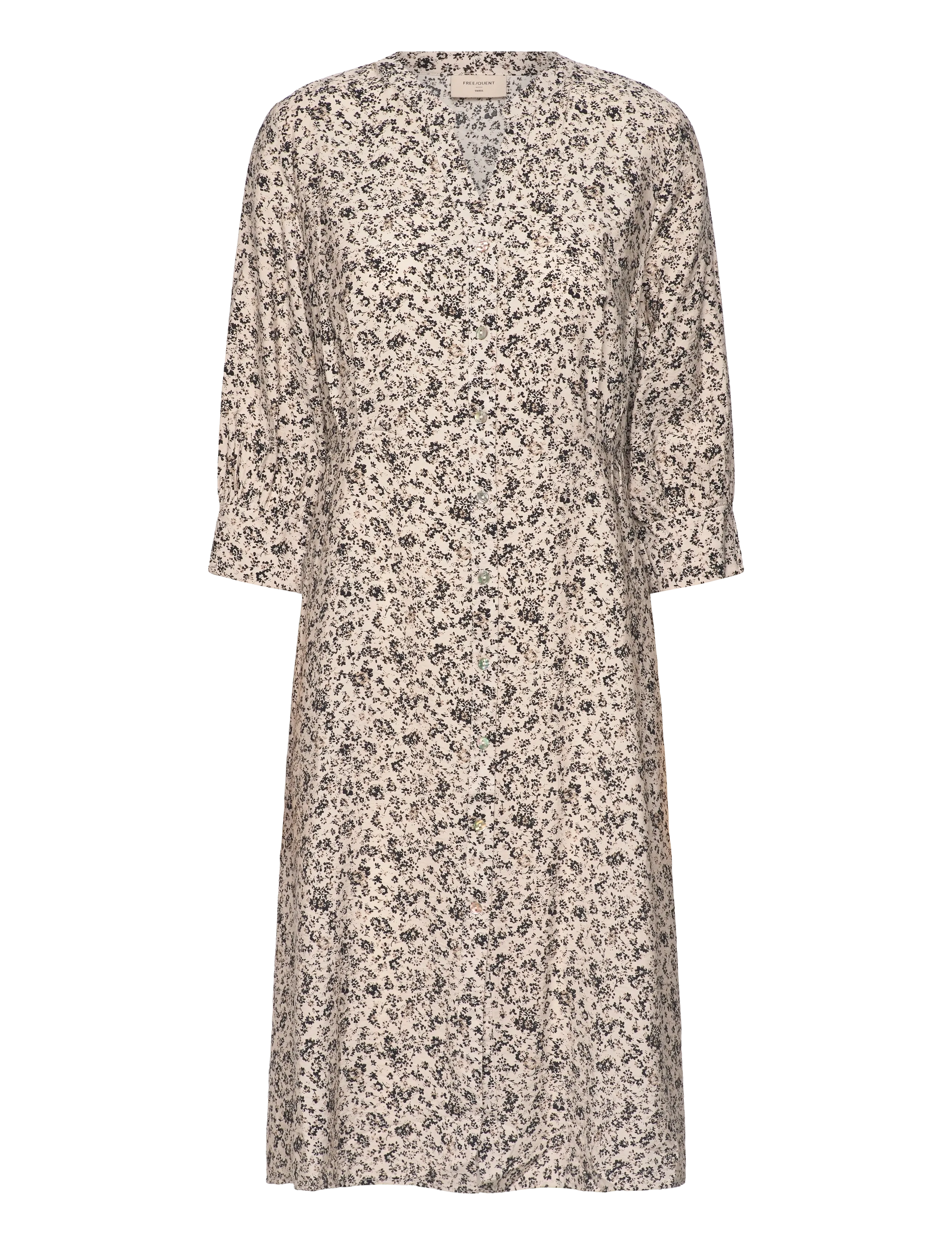 FREE/QUENT FQMOLLI-DRESS - Suvekleidid - MOONBEAM W. BLACK / cream
