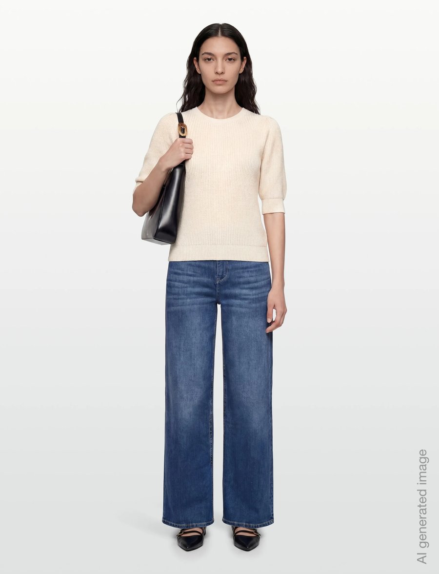 FREE/QUENT - FQCLARRY-PULLOVER - striktrøjer - moonbeam - 0