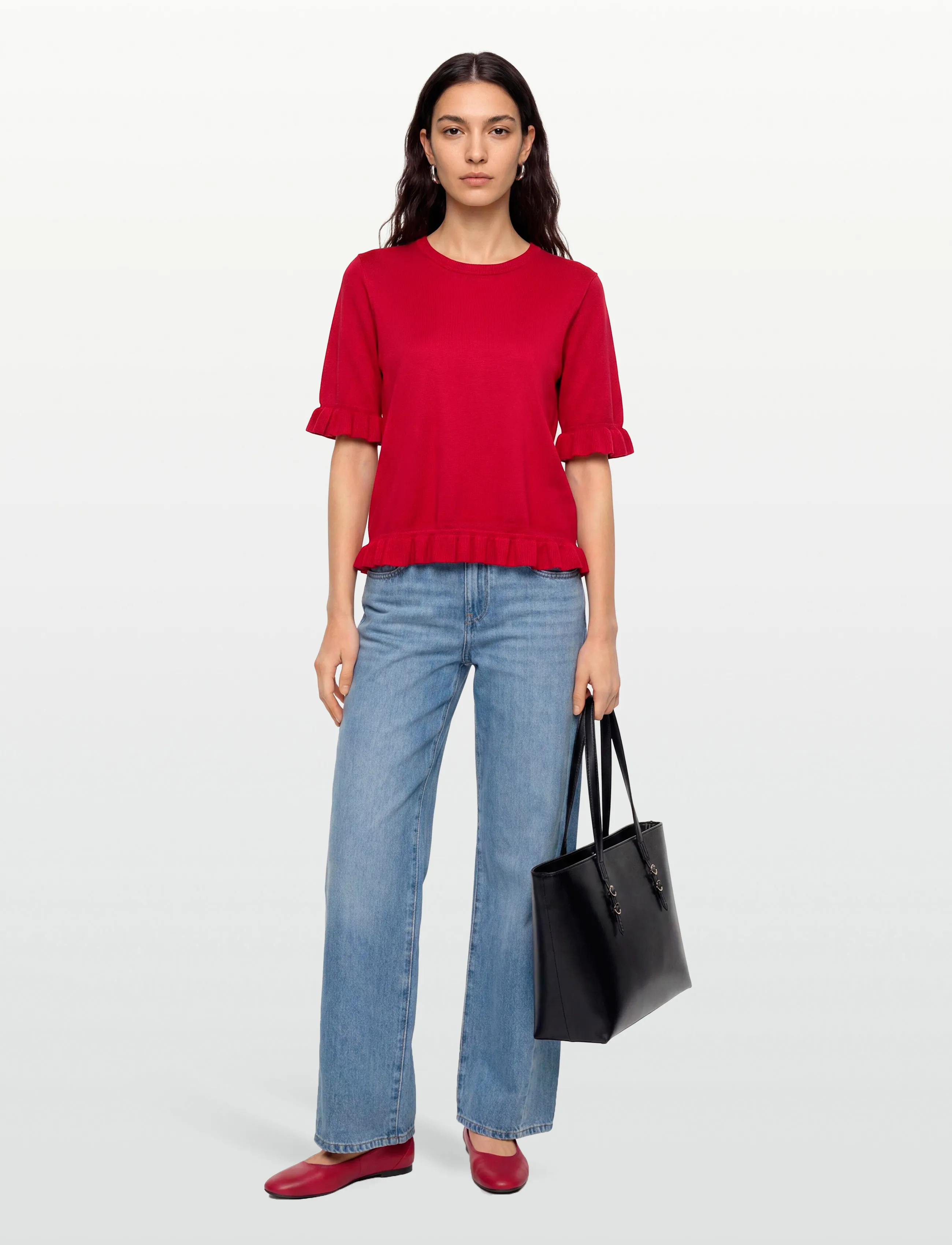 FREE/QUENT - FQKATIE-PULLOVER - mažiausios kainos - true red - 0