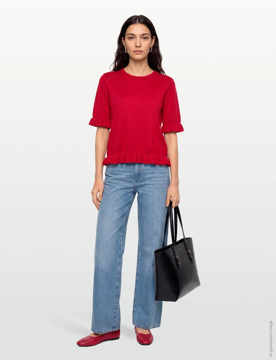 FREE/QUENT - FQKATIE-PULLOVER - pullover - true red - 0