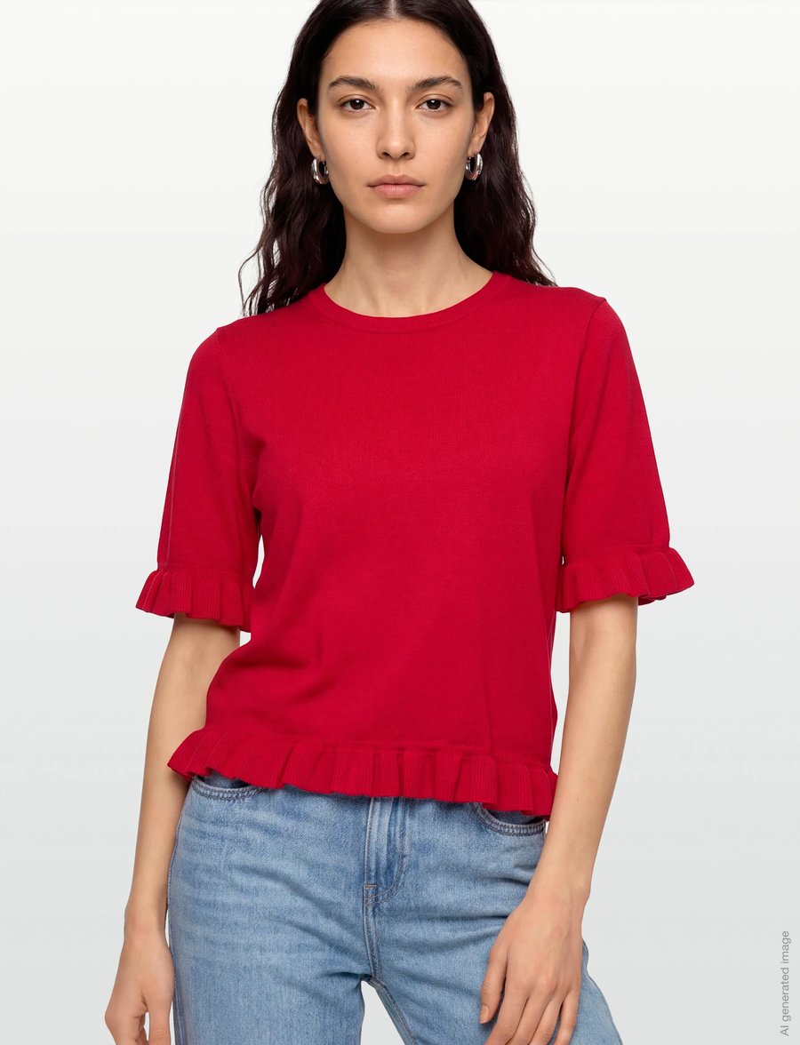 FREE/QUENT - FQKATIE-PULLOVER - pullover - true red - 3