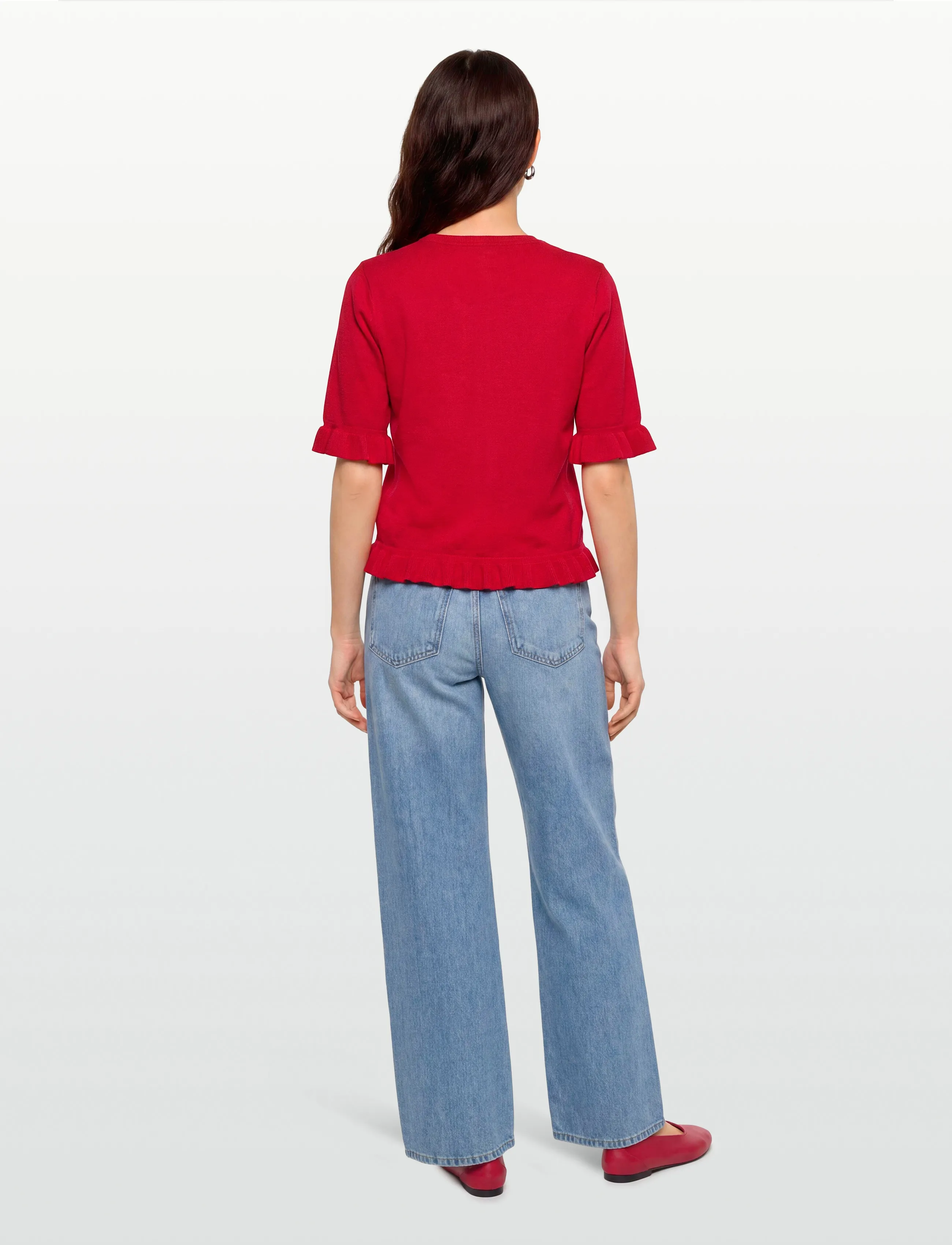 FREE/QUENT - FQKATIE-PULLOVER - mažiausios kainos - true red - 4