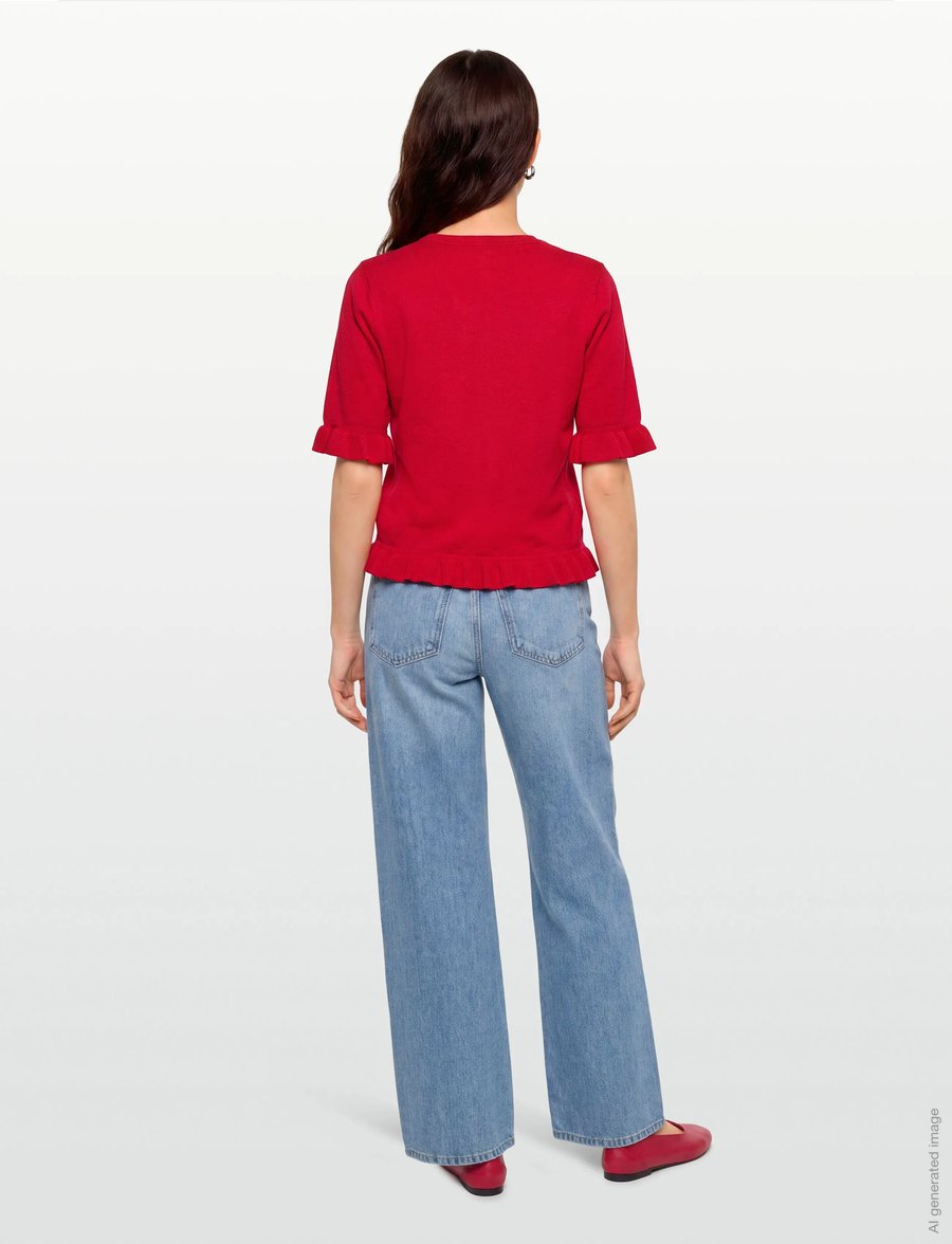FREE/QUENT - FQKATIE-PULLOVER - pullover - true red - 4