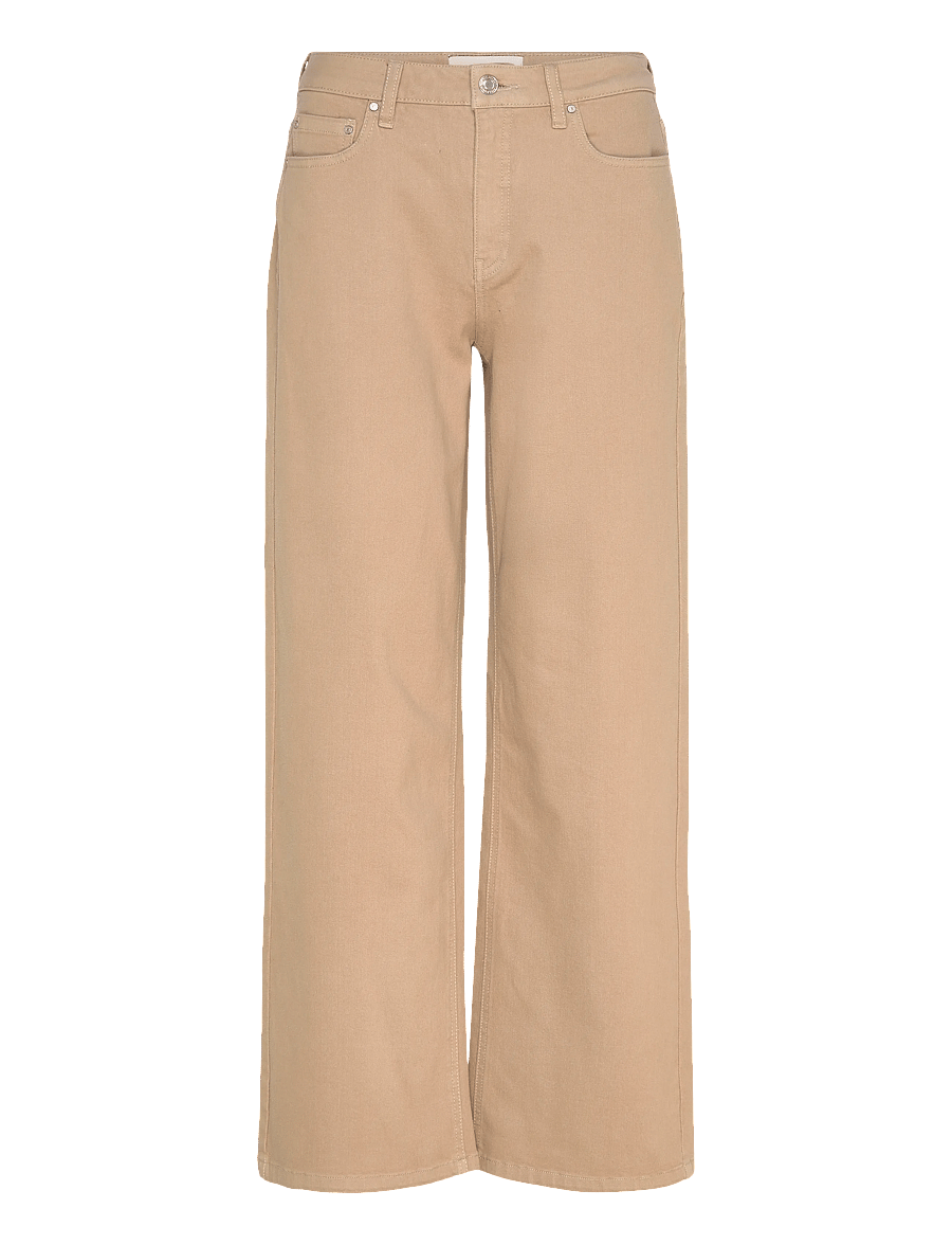 FREE/QUENT - FQNANNA-JEANS - hosen mit weitem bein - silver mink - 1