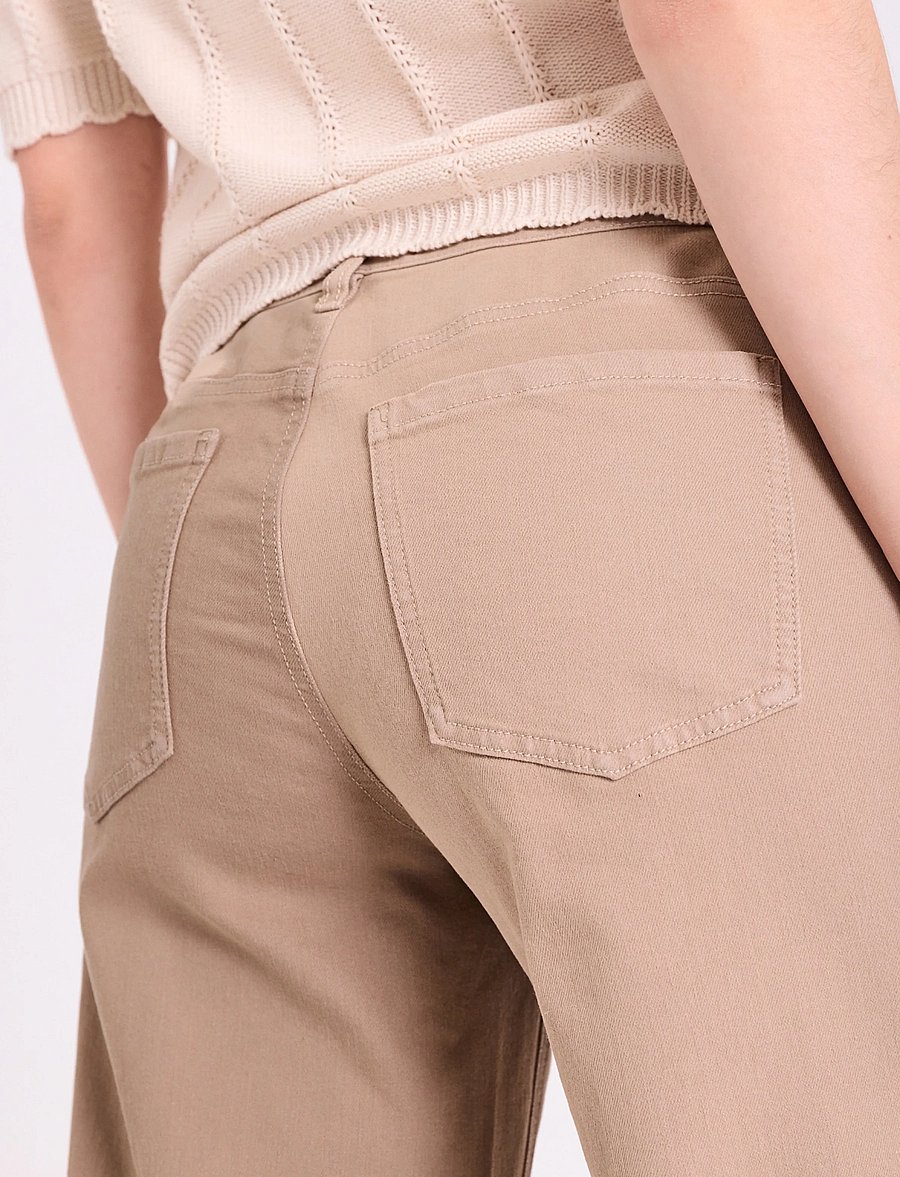 FREE/QUENT - FQNANNA-JEANS - hosen mit weitem bein - silver mink - 4