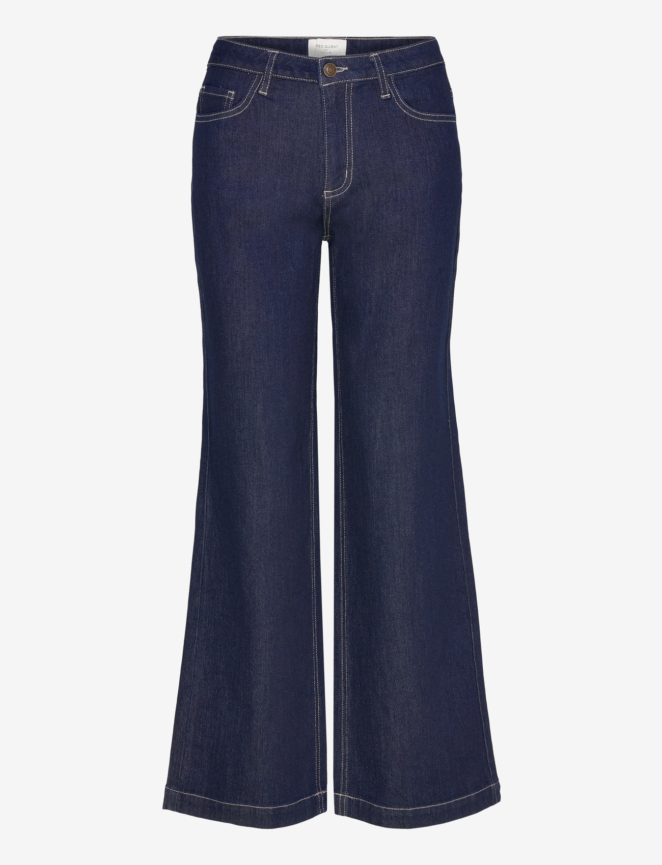 FREE/QUENT - FQLONNI-JEANS - brede jeans - dark blue  denim - 1