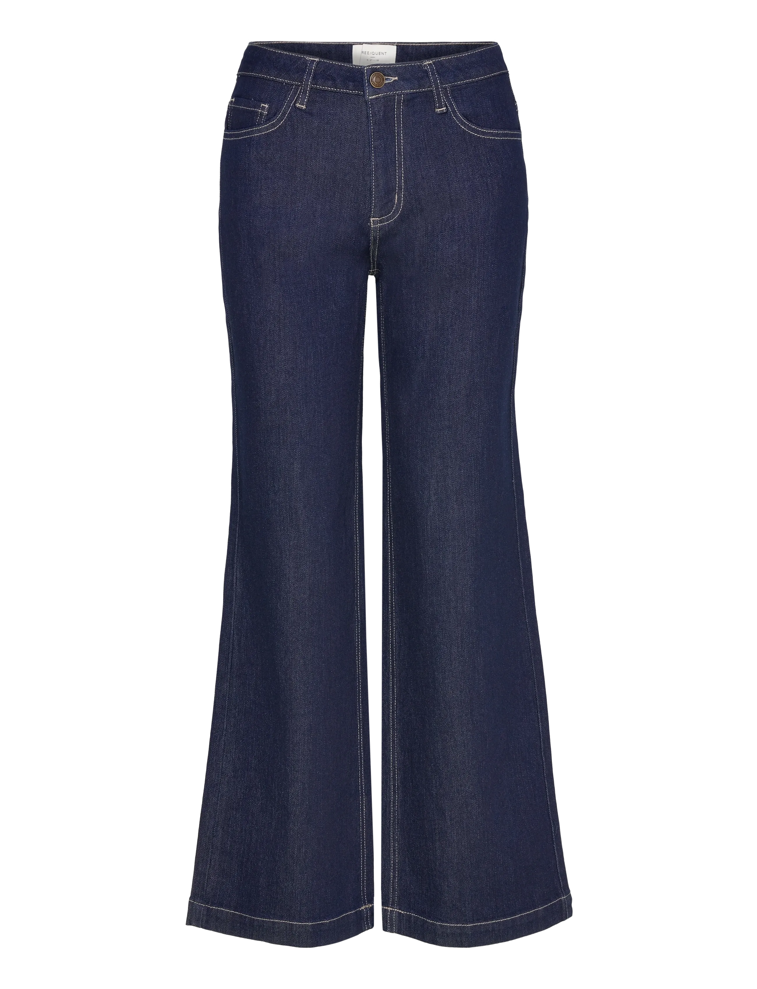 FREE/QUENT FQLONNI-JEANS - Flared jeans - DARK BLUE  DENIM / navy