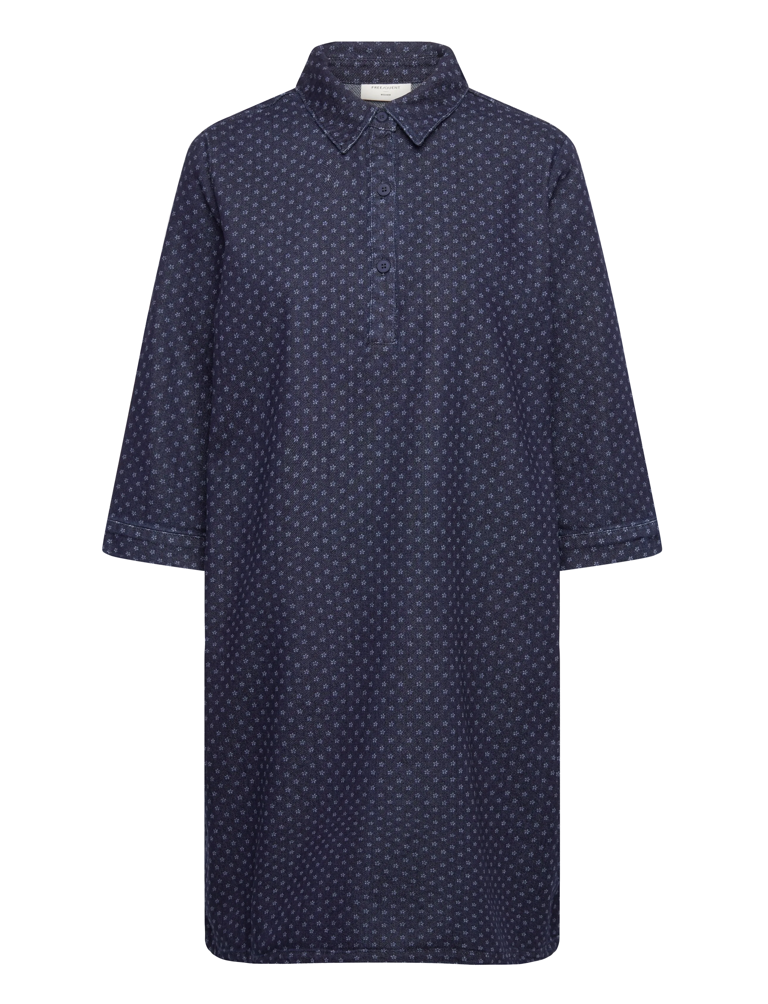 FREE/QUENT FQRINNA-DRESS - Cowboykjoler - DARK BLUE DENIM / navy