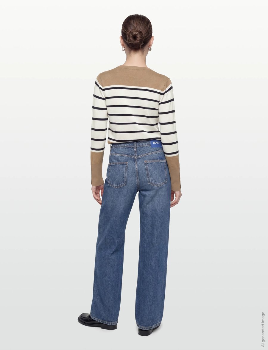 FREE/QUENT - FQKATIE-PULLOVER - pullover - silver mink w. star off-white - 4