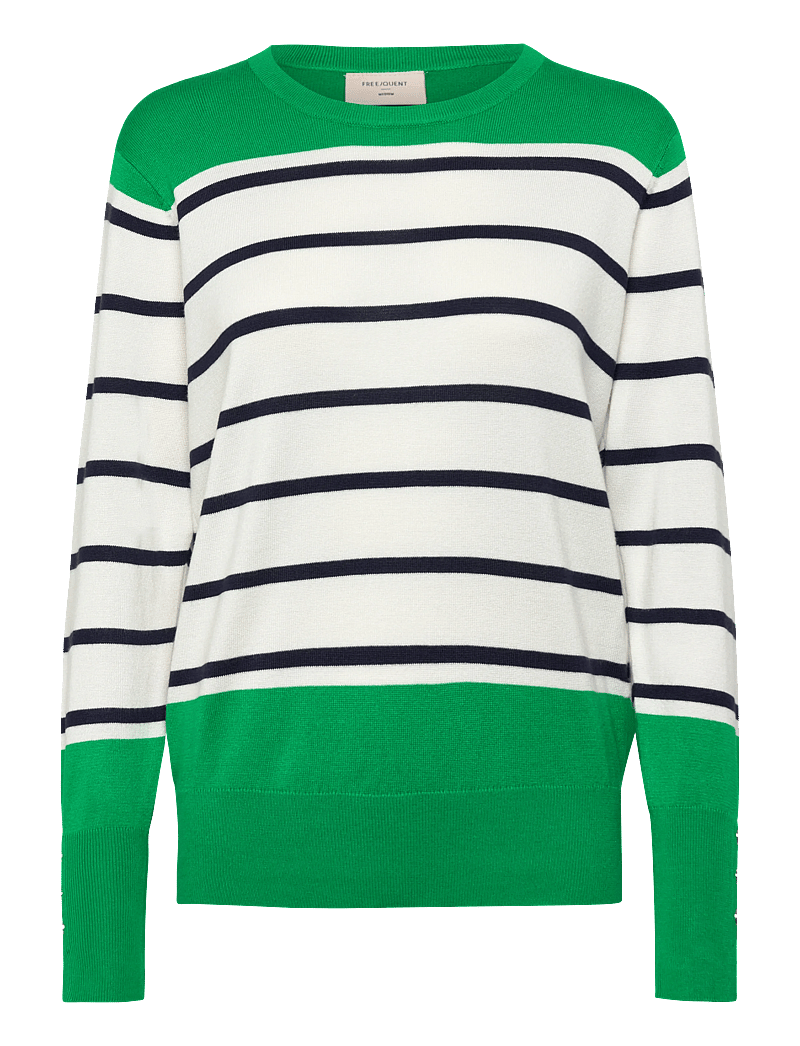 FREE/QUENT - FQKATIE-PULLOVER - pullover - bright green w. star off-white - 0