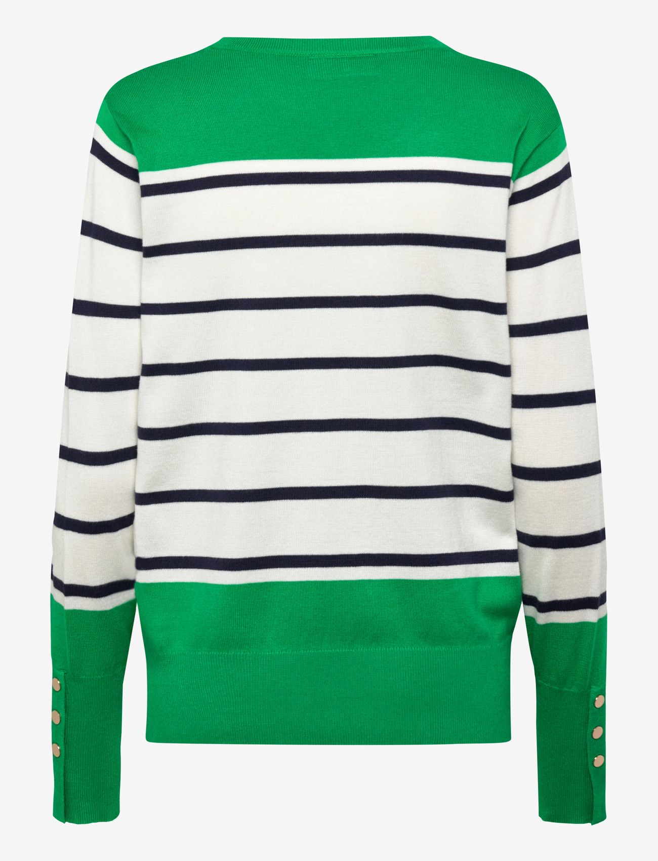 FREE/QUENT - FQKATIE-PULLOVER - striktrøjer - bright green w. star off-white - 1