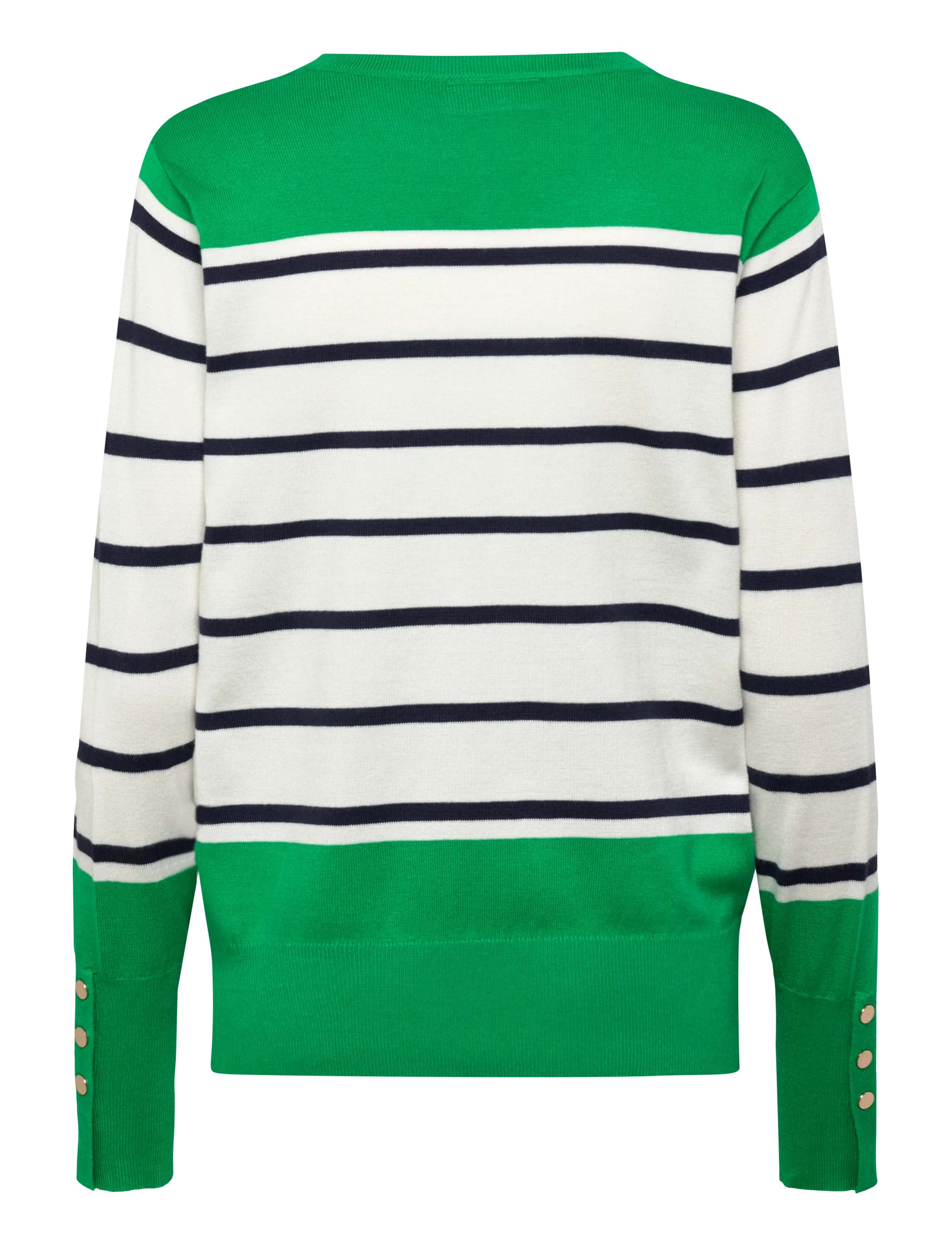 FREE/QUENT - FQKATIE-PULLOVER - laveste priser - bright green w. star off-white - 1