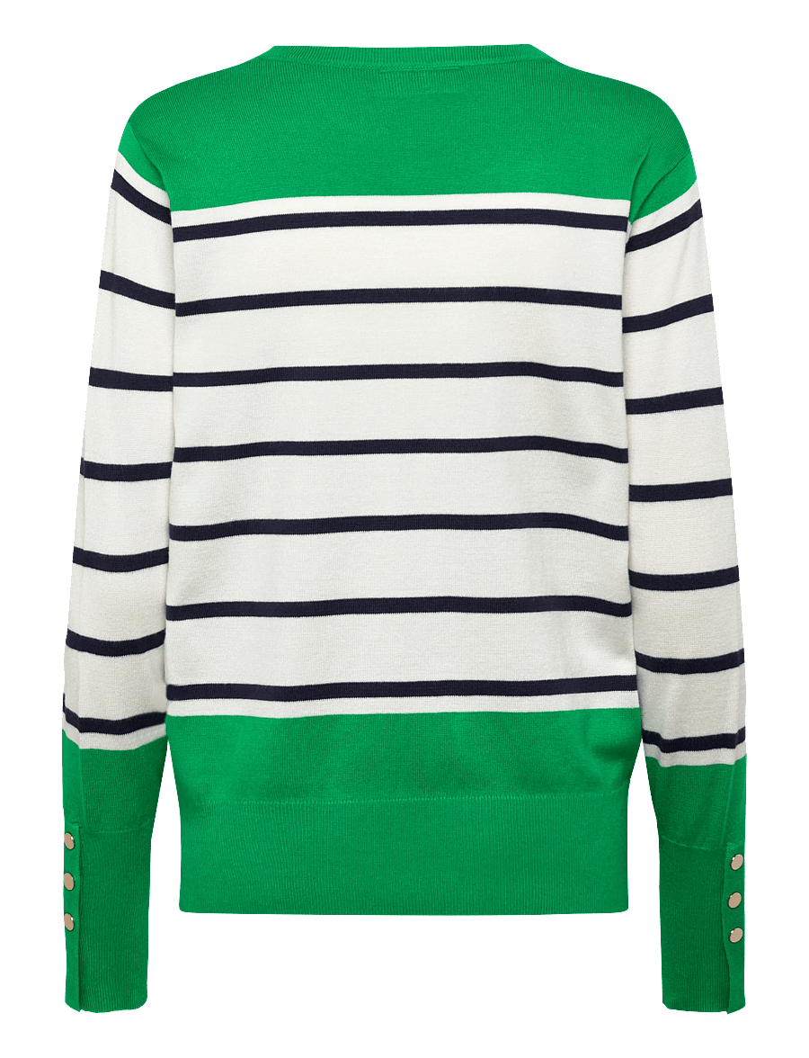 FREE/QUENT - FQKATIE-PULLOVER - pullover - bright green w. star off-white - 1