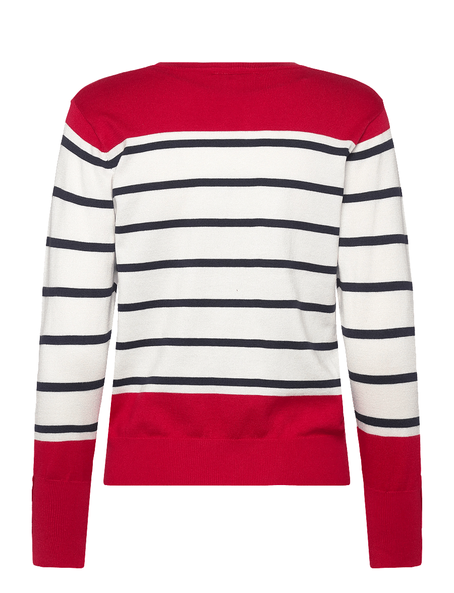 FREE/QUENT - FQKATIE-PULLOVER - pullover - true red w. star off-white - 1