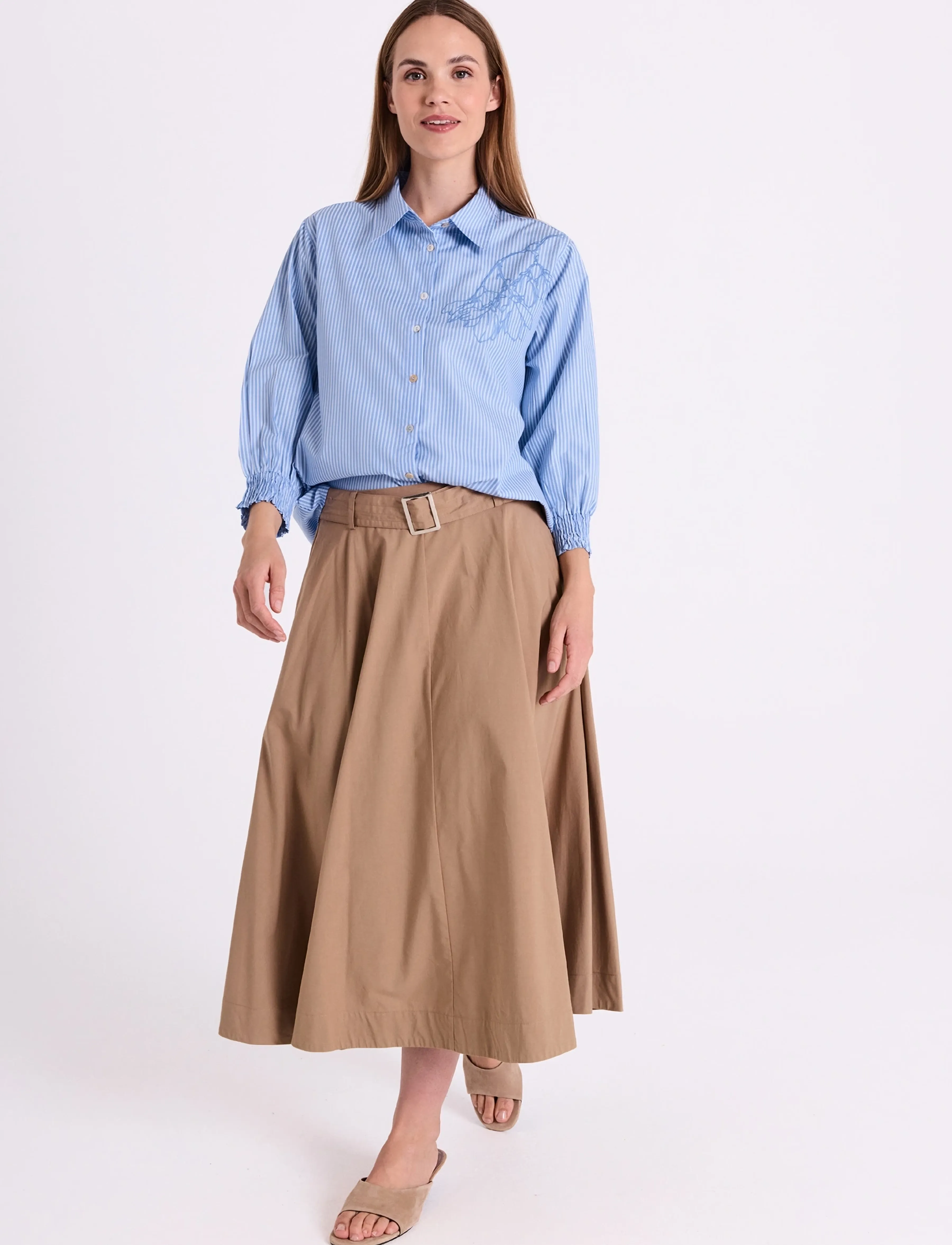 FREE/QUENT FQERICA-SKIRT - Röcke - SILVER MINK / beige