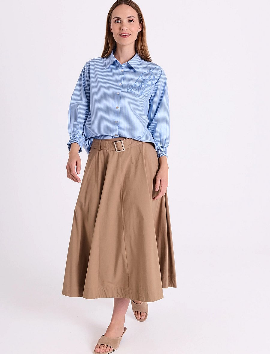 FREE/QUENT - FQERICA-SKIRT - midi nederdele - silver mink - 0