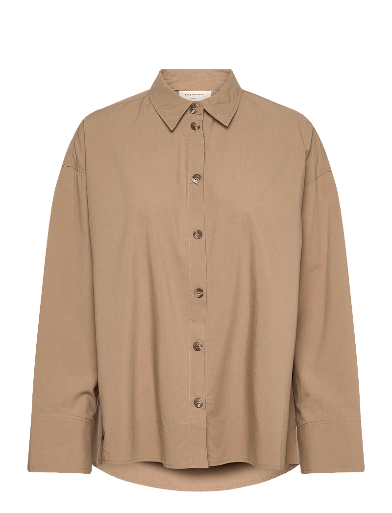 FREE/QUENT - FQERICA-SHIRT - langærmede skjorter - silver mink - 1