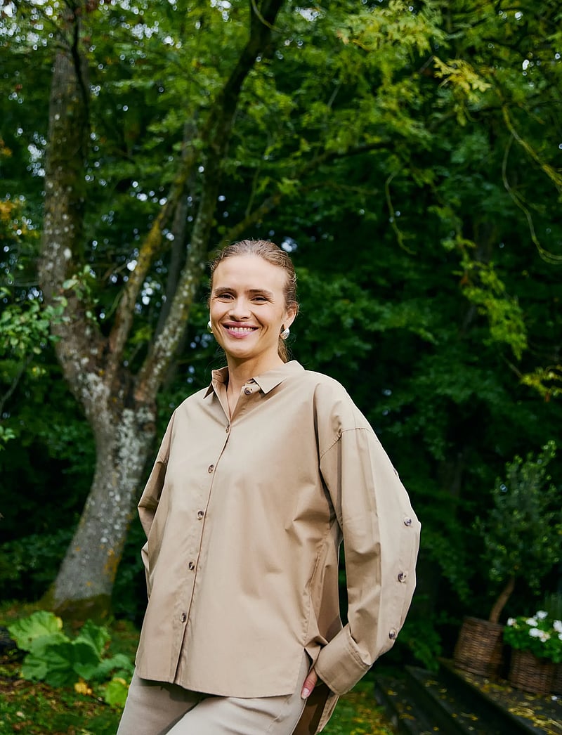 FREE/QUENT - FQERICA-SHIRT - langærmede skjorter - silver mink - 0