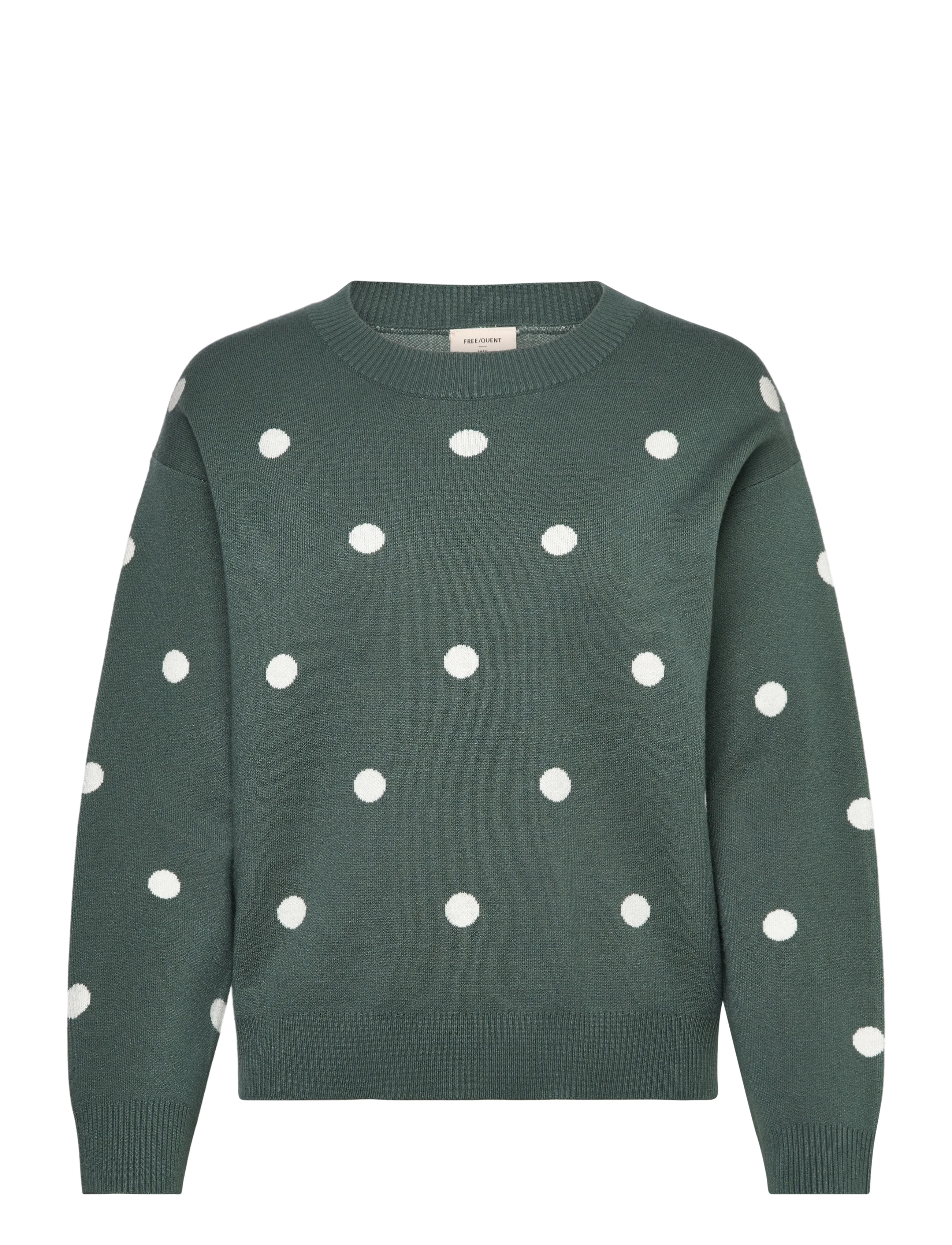 FREE/QUENT FQFLOW-PULLOVER - Freequent - DARK FOREST W. STAR OFF-WHITE / green