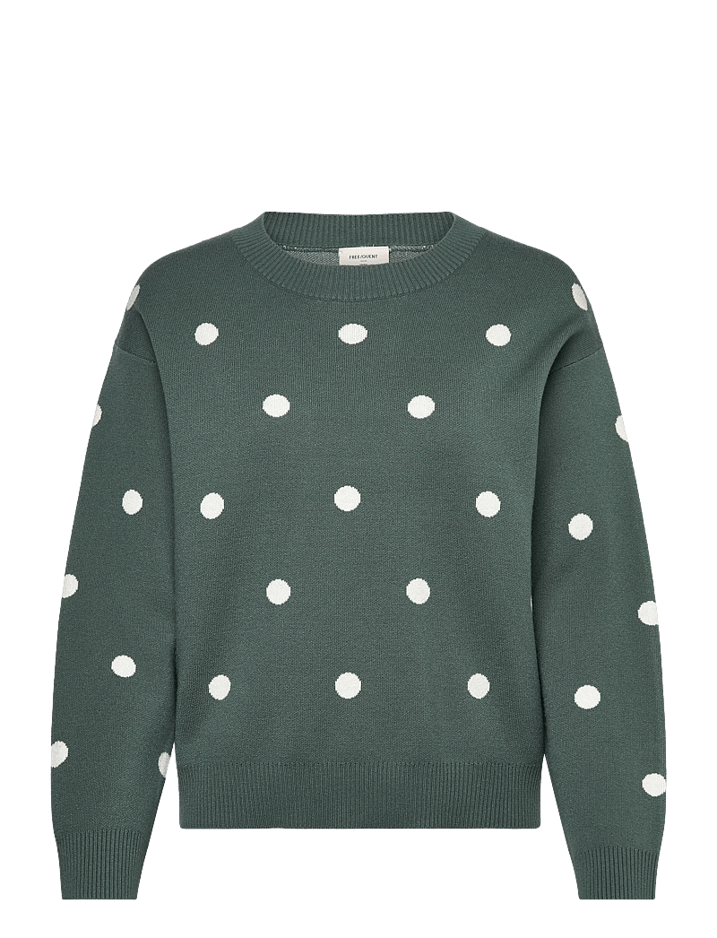 FREE/QUENT - FQFLOW-PULLOVER - pullover - dark forest w. star off-white - 1