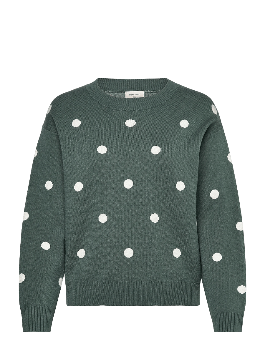 FREE/QUENT - FQFLOW-PULLOVER - pullover - dark forest w. star off-white - 1