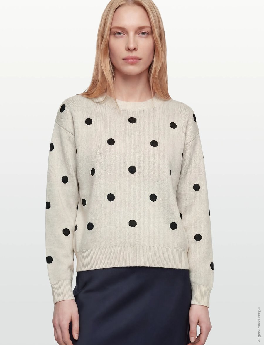FREE/QUENT - FQFLOW-PULLOVER - striktrøjer - moonbeam w. black - 3
