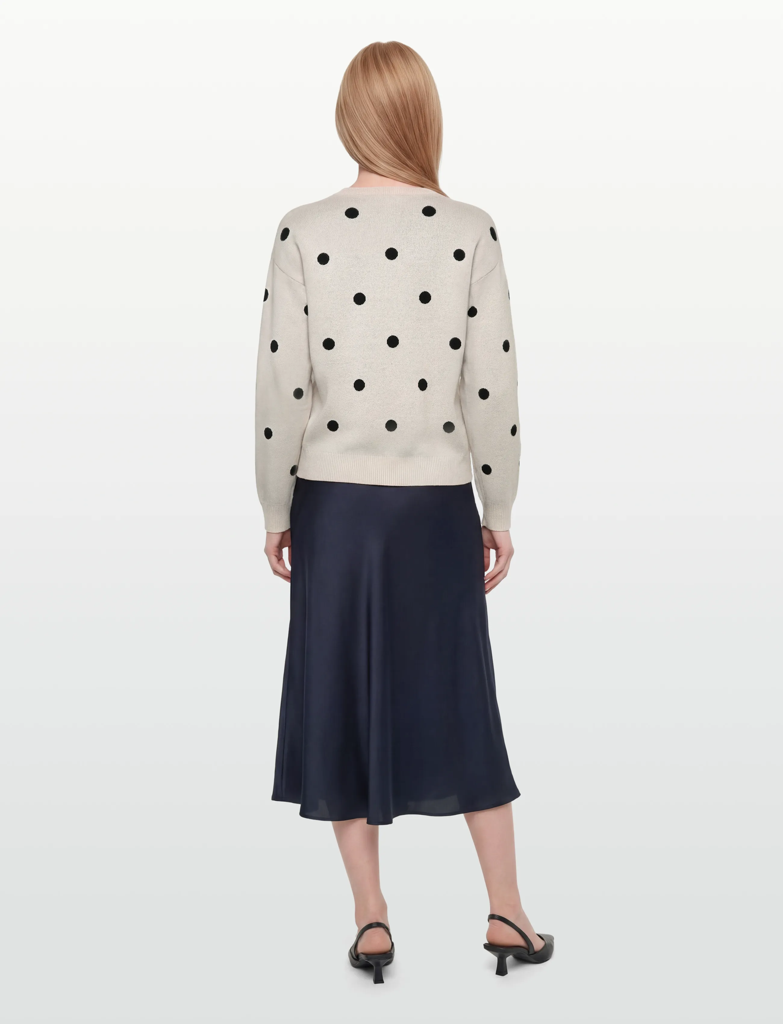 FREE/QUENT - FQFLOW-PULLOVER - pullover - moonbeam w. black - 4