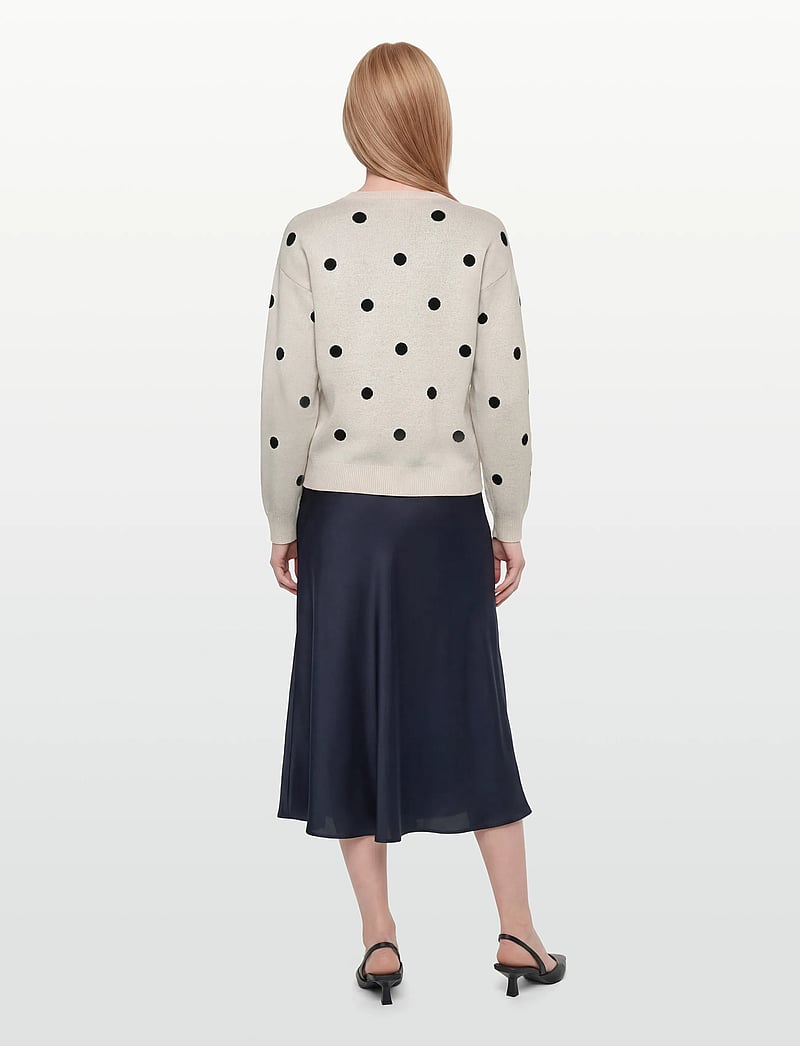 FREE/QUENT - FQFLOW-PULLOVER - striktrøjer - moonbeam w. black - 4