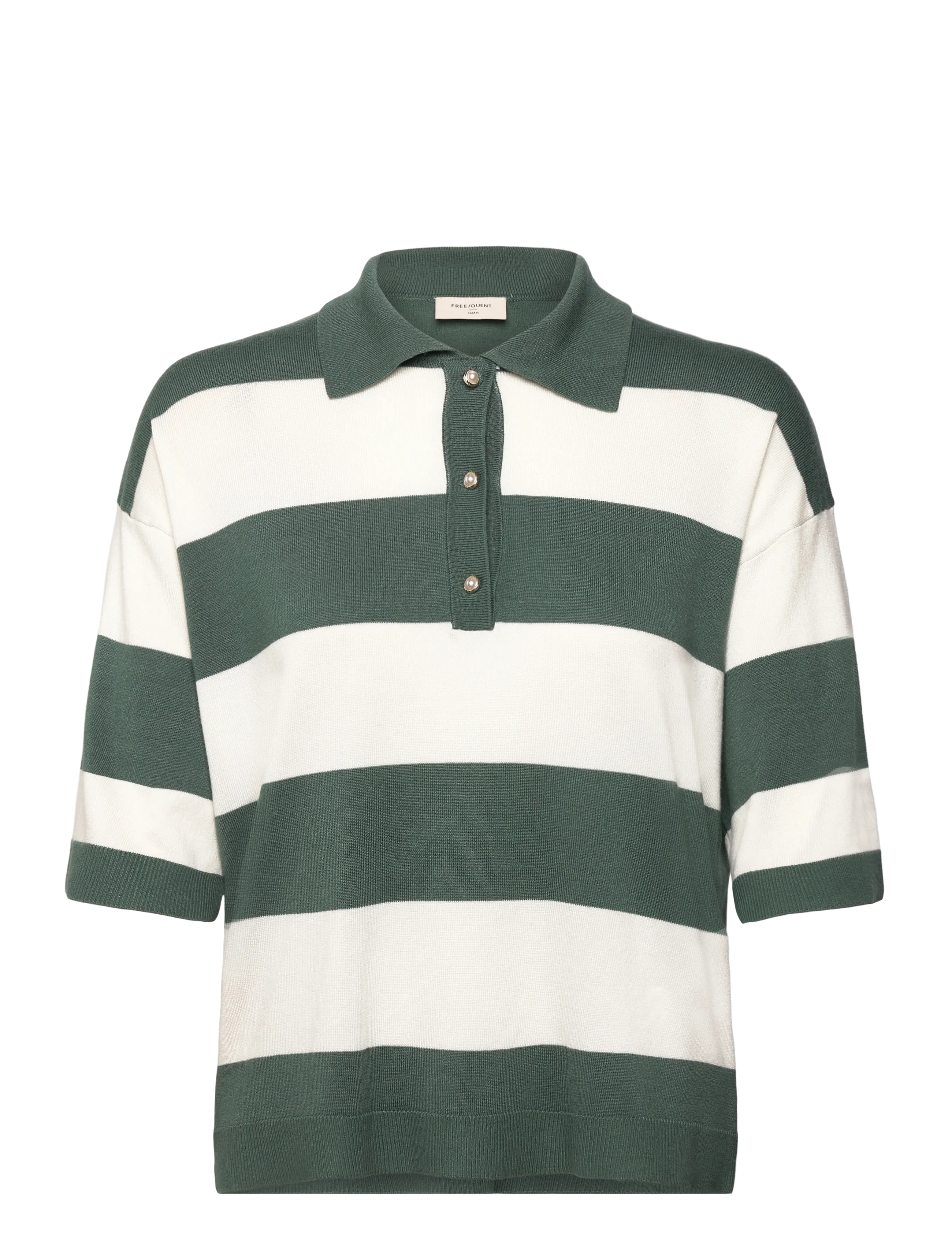 FREE/QUENT FQCONNY-PULLOVER - Nyheter - DARK FOREST W. STAR OFF-WHITE / green