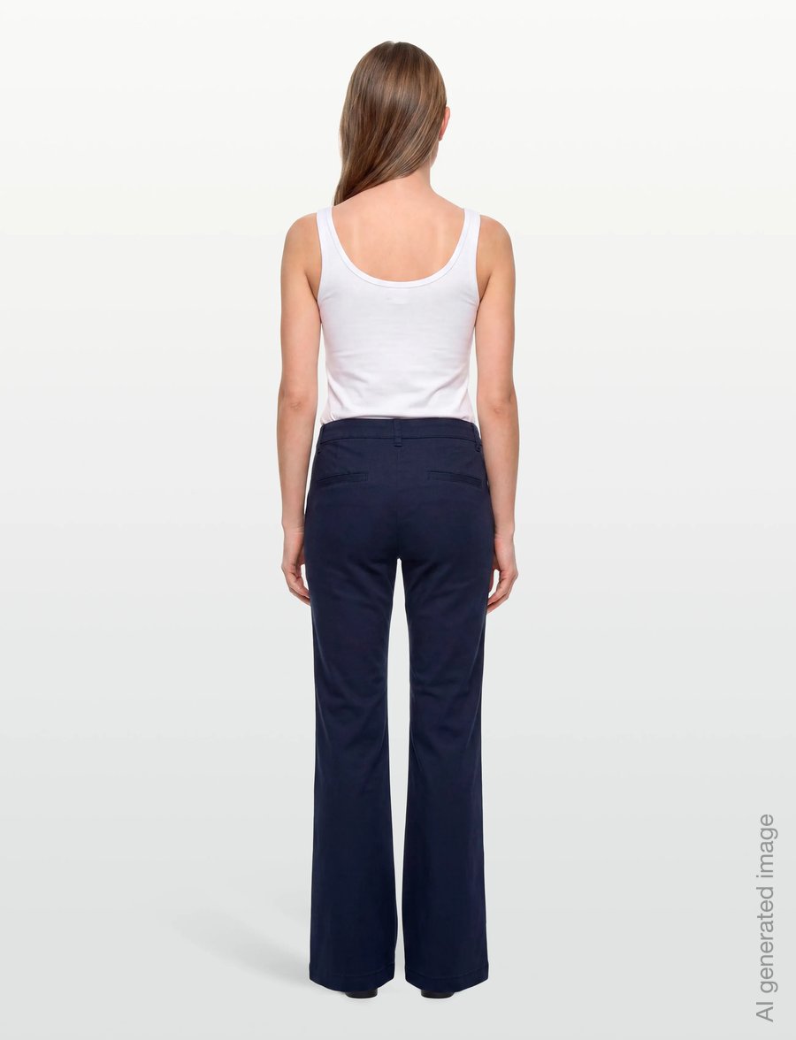 FREE/QUENT - FQISADORA-PANTS - flare bukser - navy blazer - 4