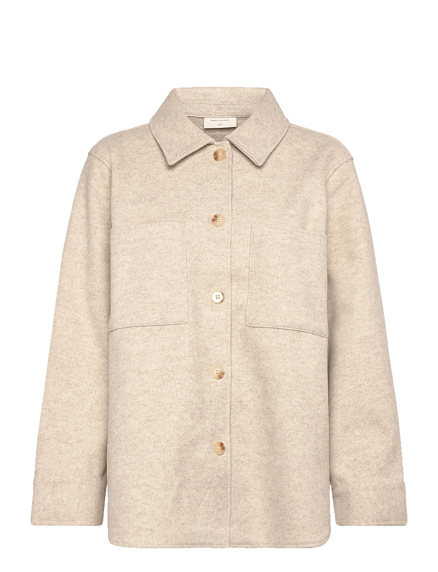FREE/QUENT - FQYANNIK-JACKET - vestes utilitaires - moonbeam melange - 1