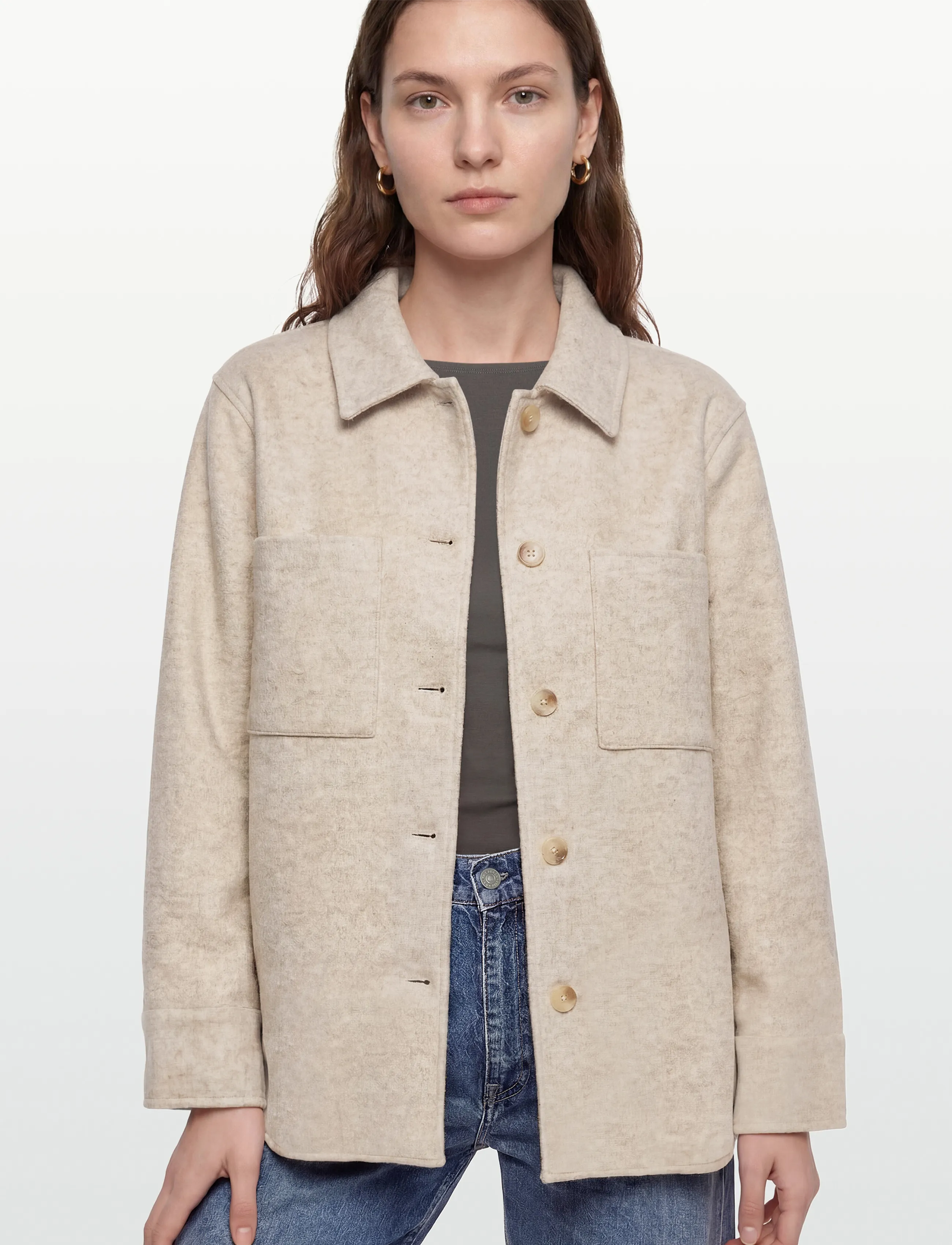 FREE/QUENT - FQYANNIK-JACKET - utility-jakker - moonbeam melange - 3