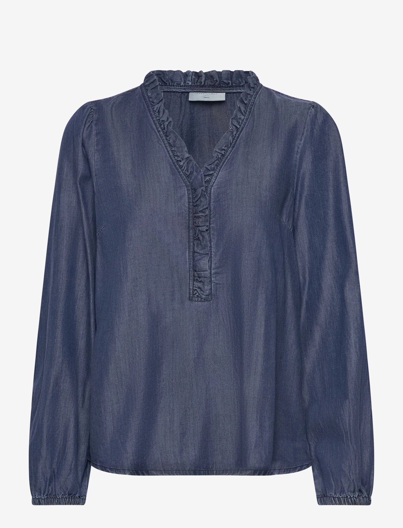 FREE/QUENT - FQWILKE-BLOUSE - långärmade blusar - medium blue denim - 1
