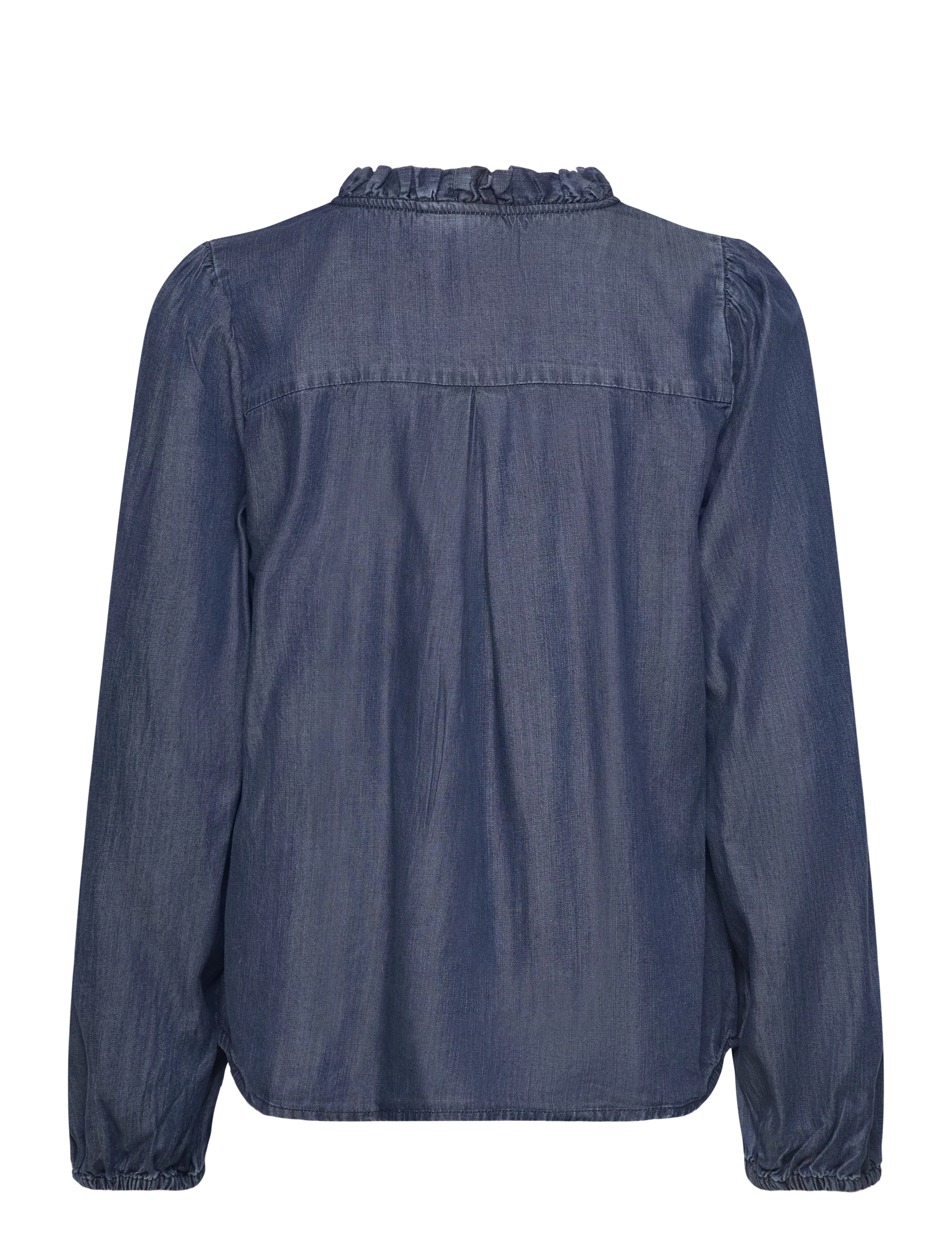 FREE/QUENT - FQWILKE-BLOUSE - langerma blússur - medium blue denim - 2